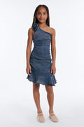 Mini Arianna Denim Dress - Dark Wash