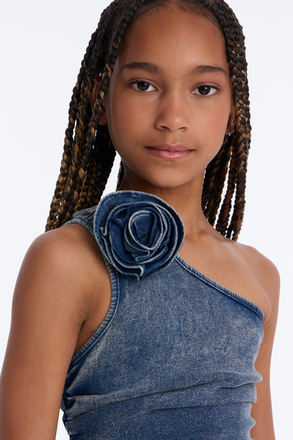 Mini Arianna Denim Dress - Dark Wash