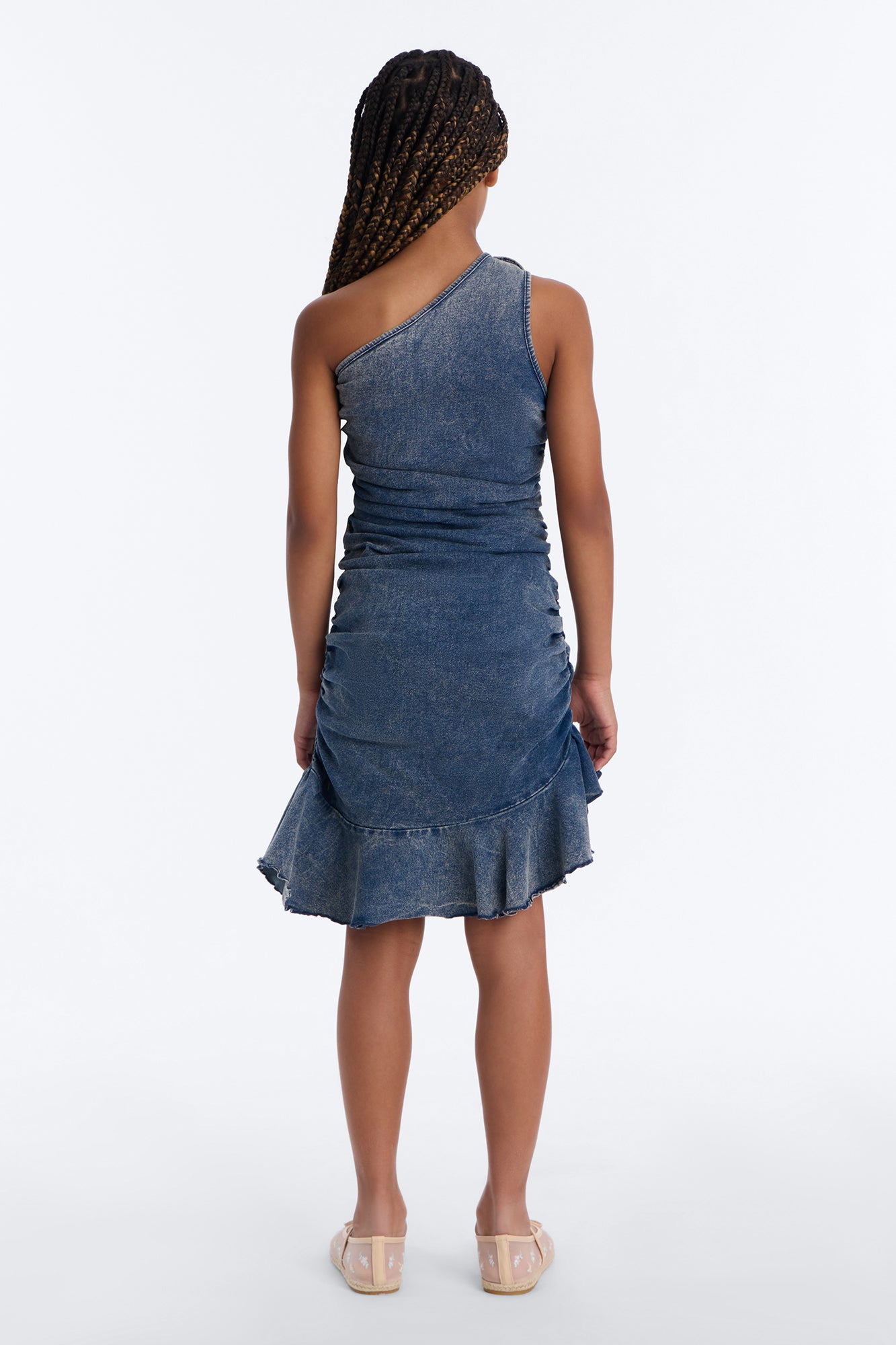 Mini Arianna Denim Dress - Dark Wash