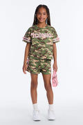 Mini I’m Iconic Short Set - Camouflage