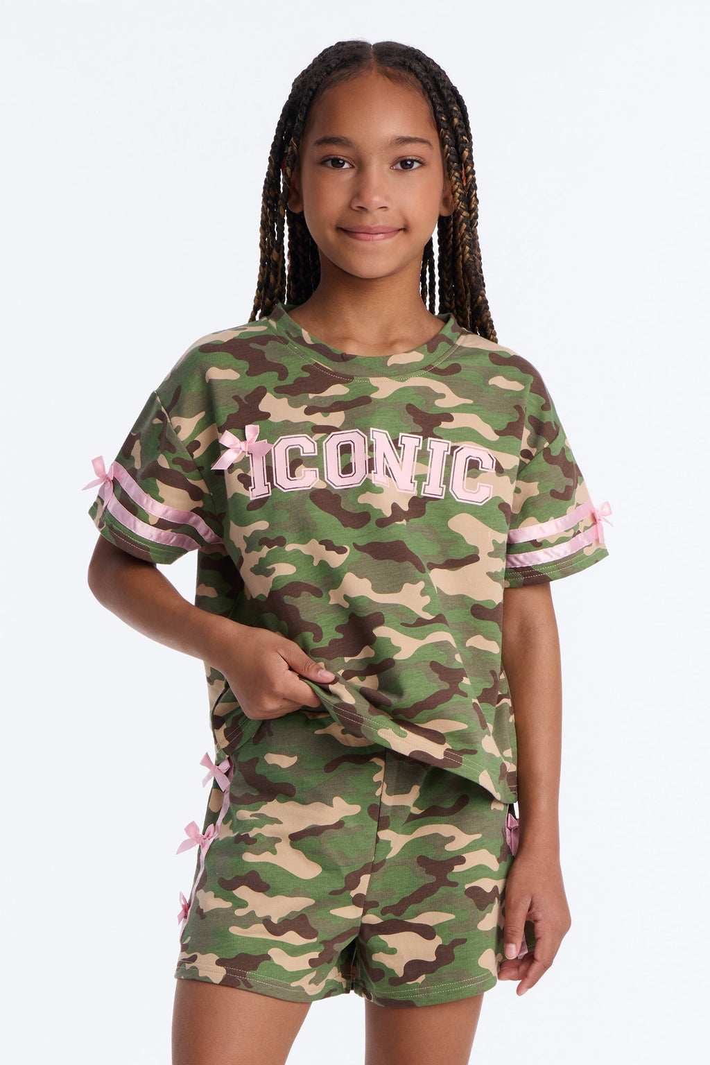 Mini I’m Iconic Short Set - Camouflage