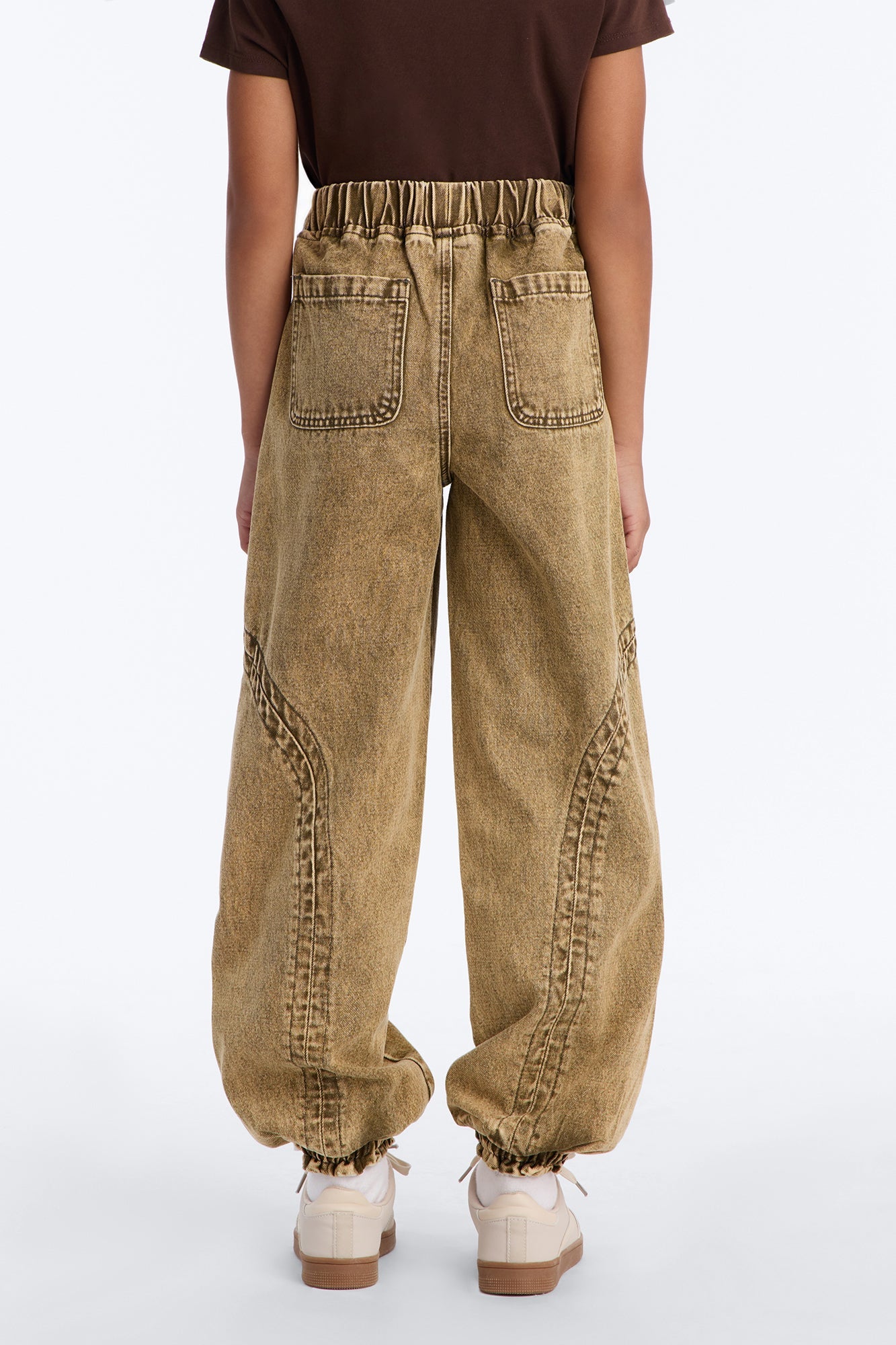 Mini Alicia Washed Jogger Twill Pant - Olive