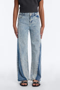 Mini On The Right Track Wide Leg Jeans - Medium Wash