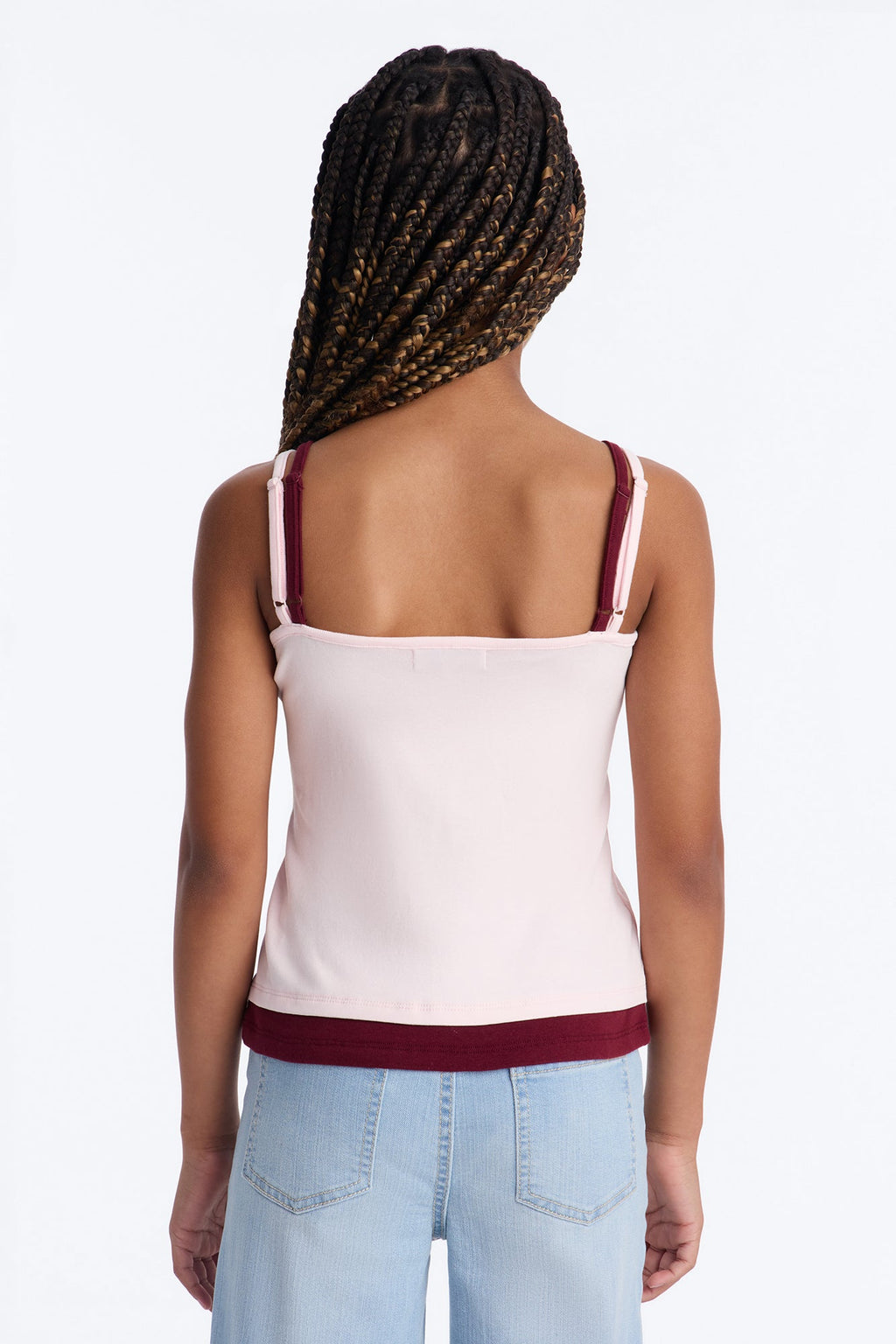 Mini Soho Babe Double Layered Cami Top - Pink/combo
