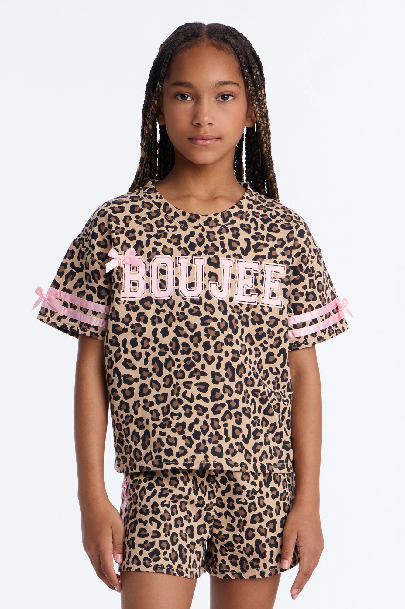 Mini Beautifully Boujee Short Set - Leopard