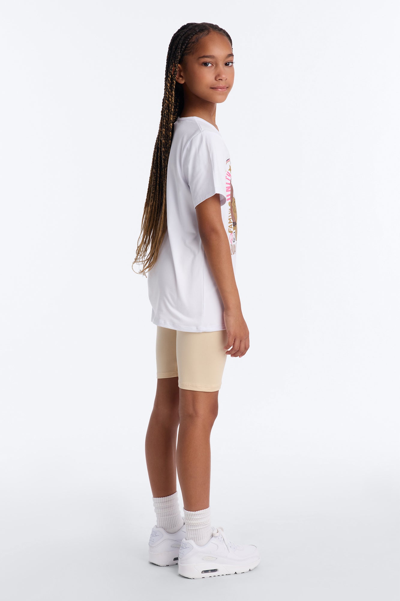 Mini Peace And Equality Bike Short Set - White/combo