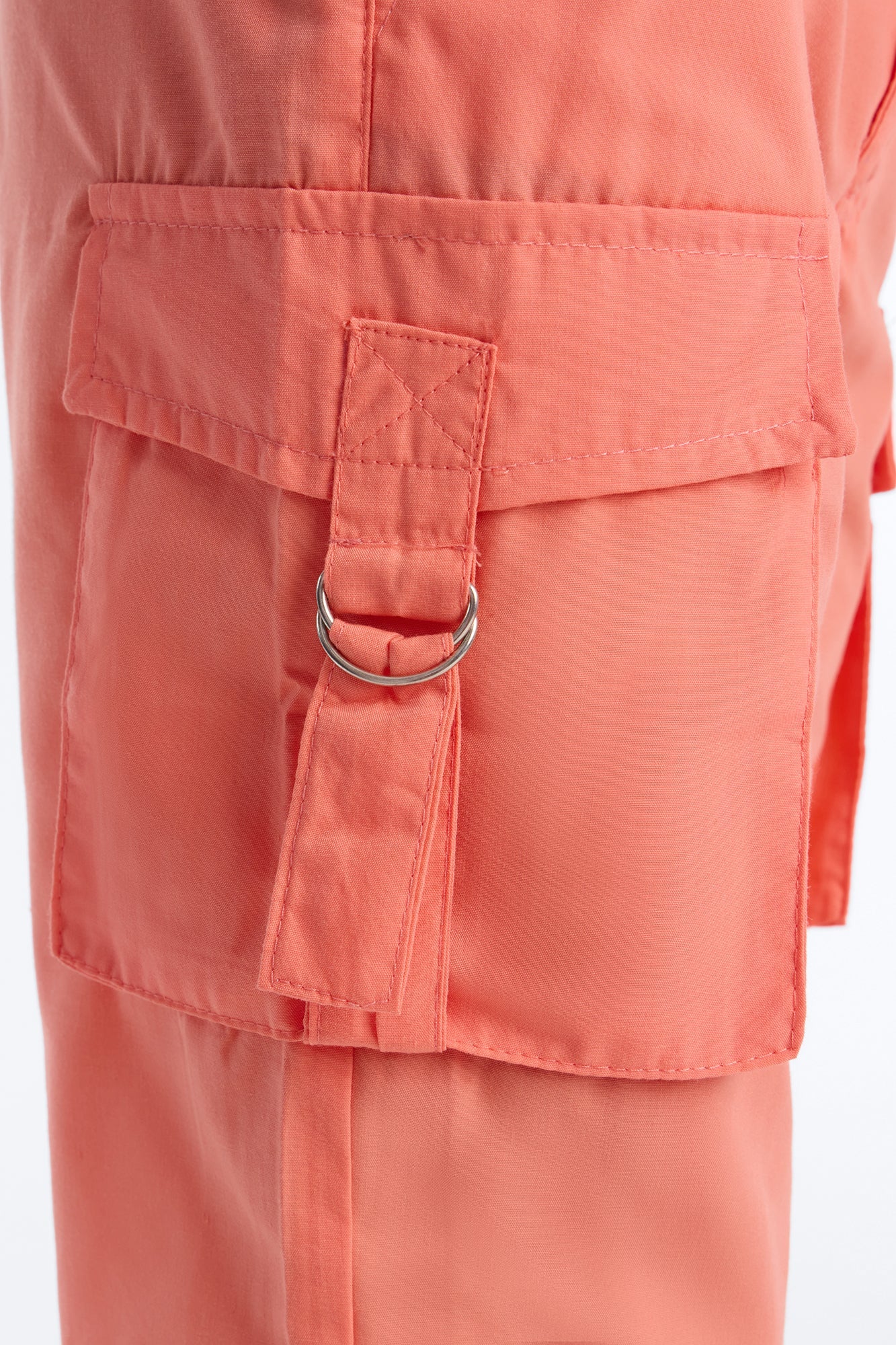 Mini Victoria Cargo Bermuda Shorts - Orange
