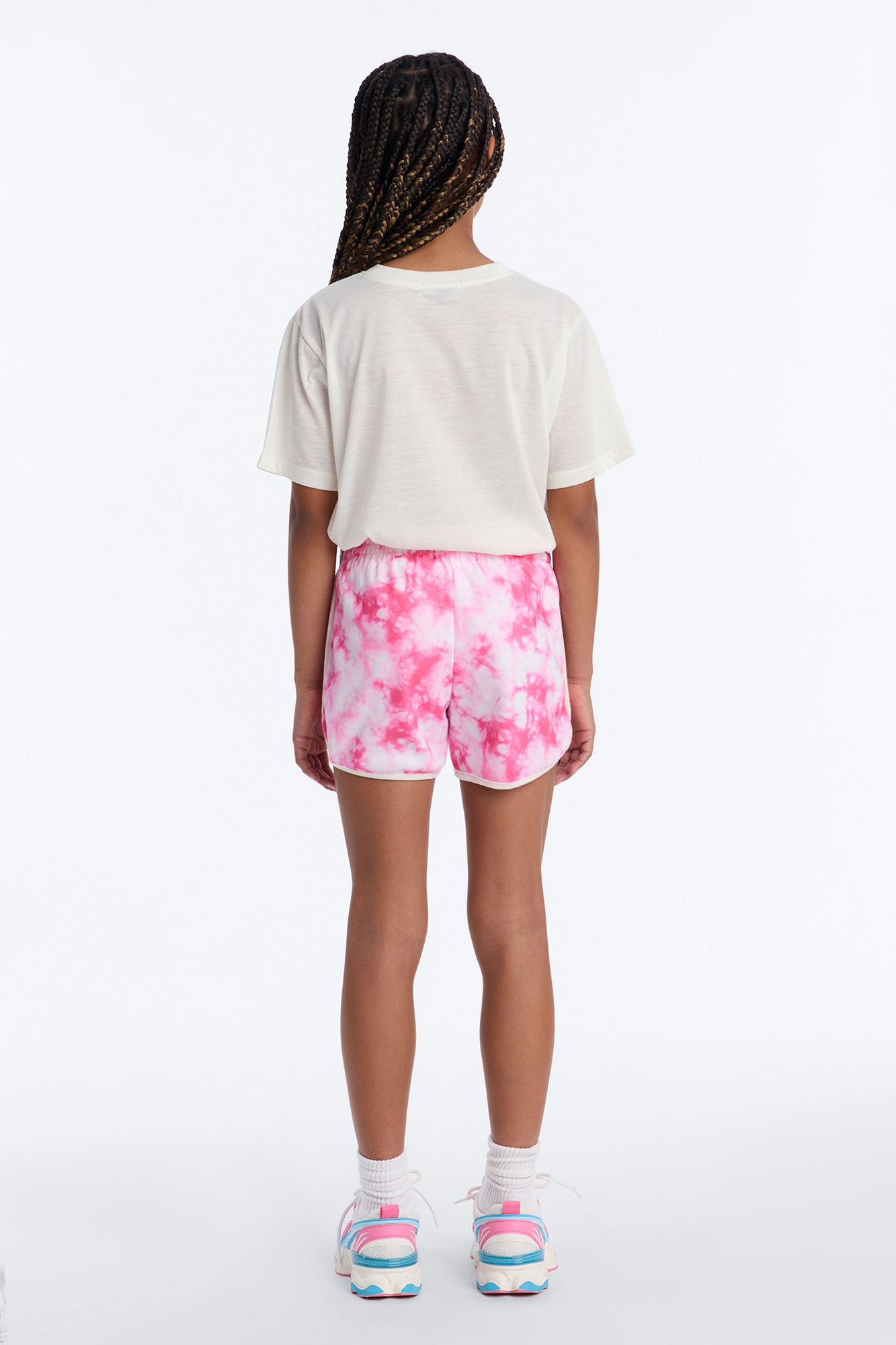 Mini Good Vibes Or Else Short Set - Cream/combo