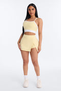 Melinda Tank And Mini Skort Set - Butter Yellow