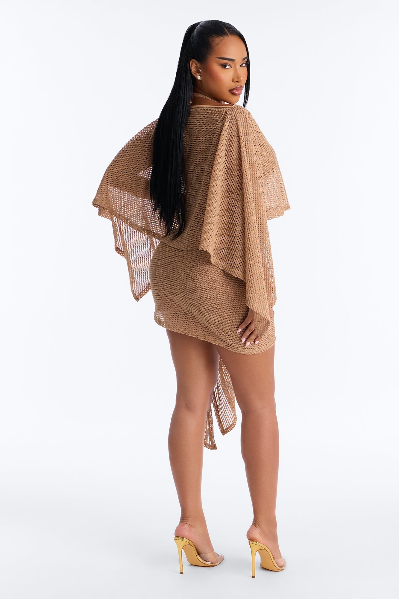 Waiting On You Bikini And Coverup Set - Cream