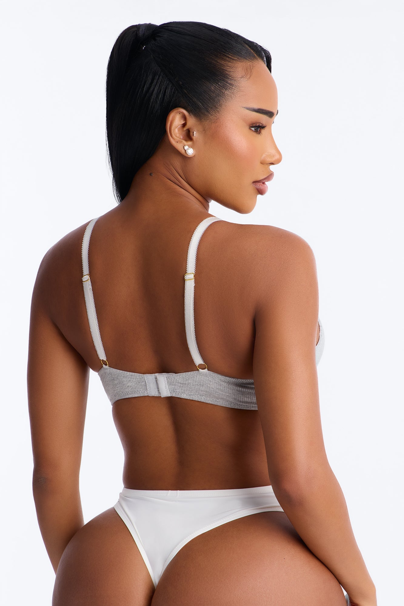 Always Ribbed Underwire T-Shirt Bra - Heather Grey