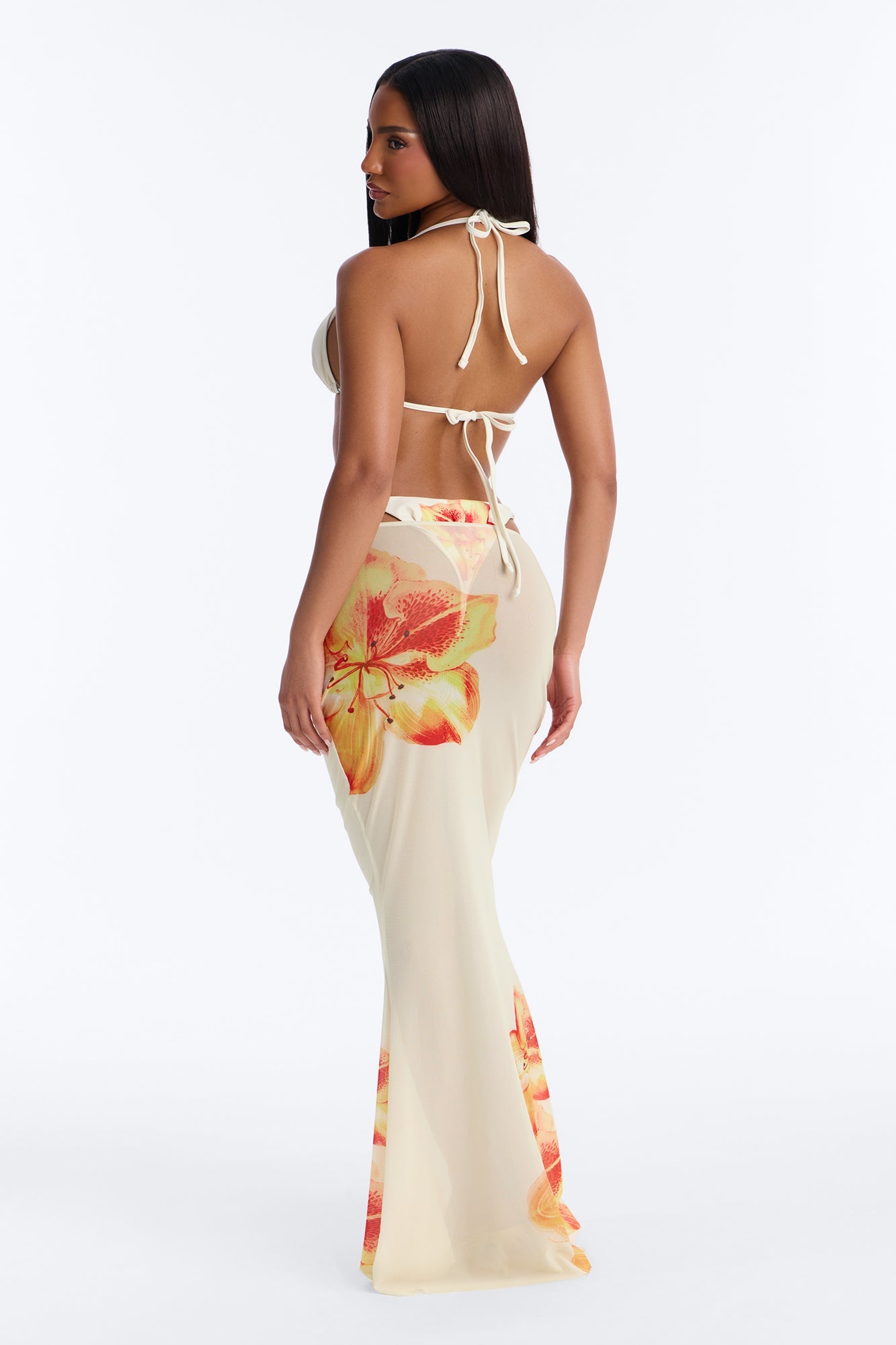 Through It All Bikini And Sarong - Ivory