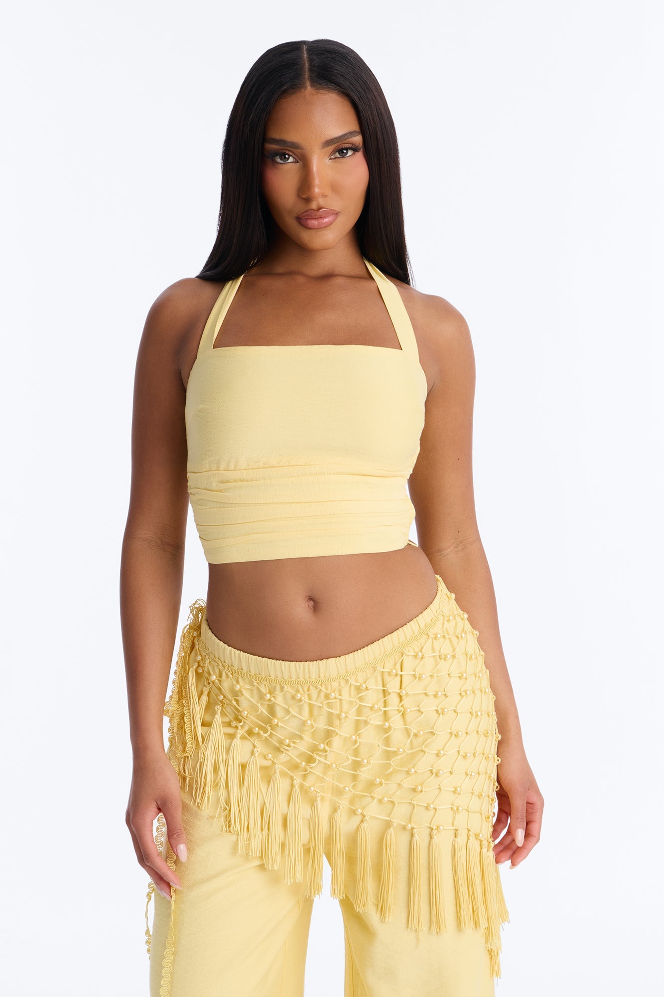 Isabelle 3 Piece Pant Set - Yellow