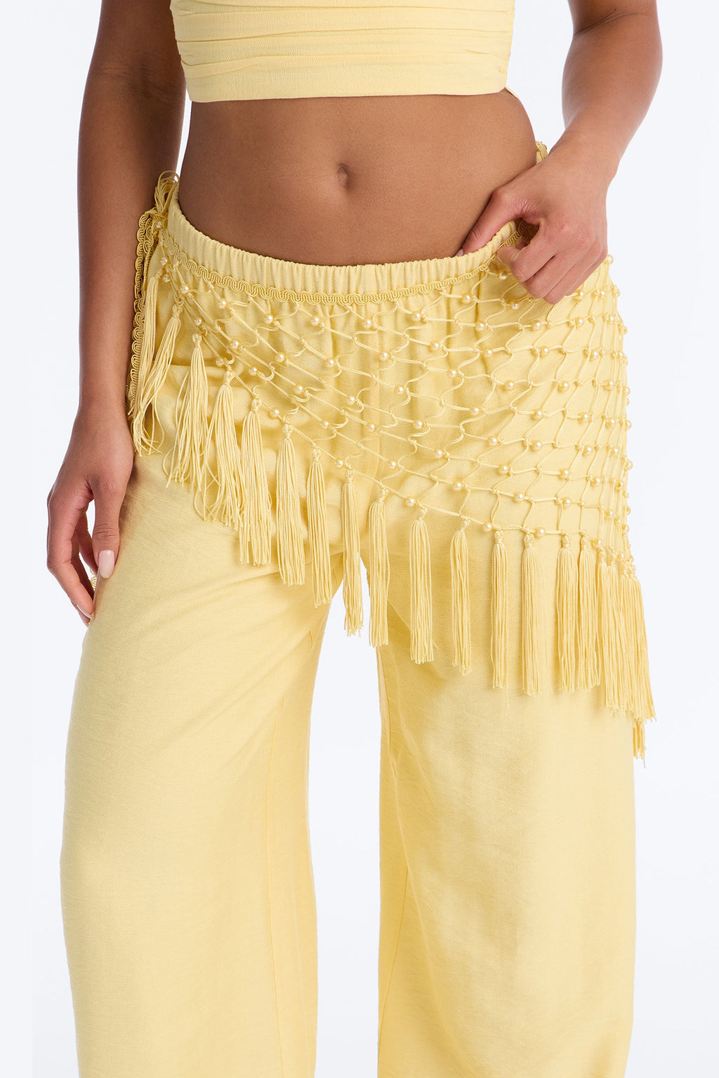 Isabelle 3 Piece Pant Set - Yellow