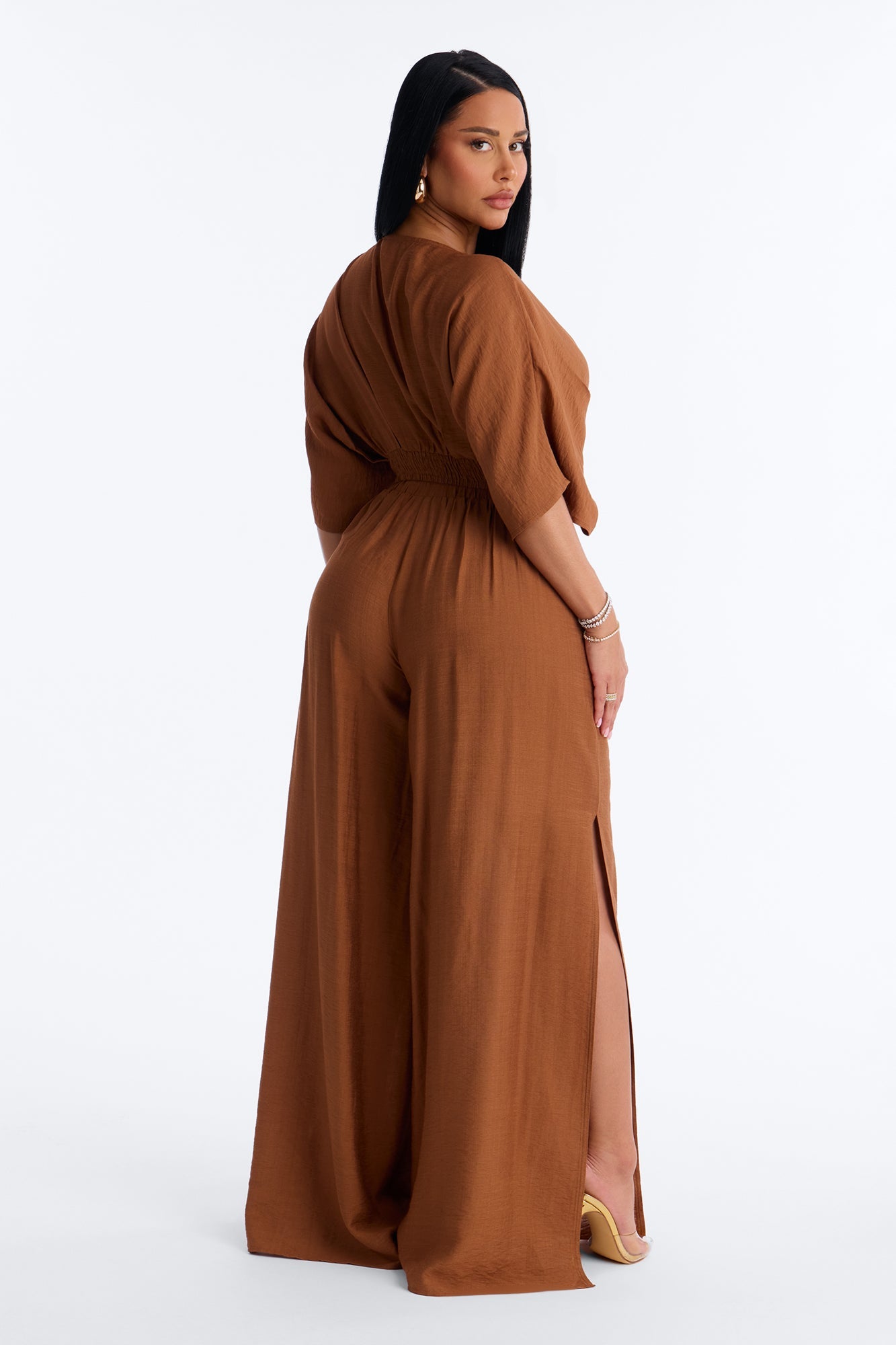 Not So Complicated Linen Pant Set - Rust