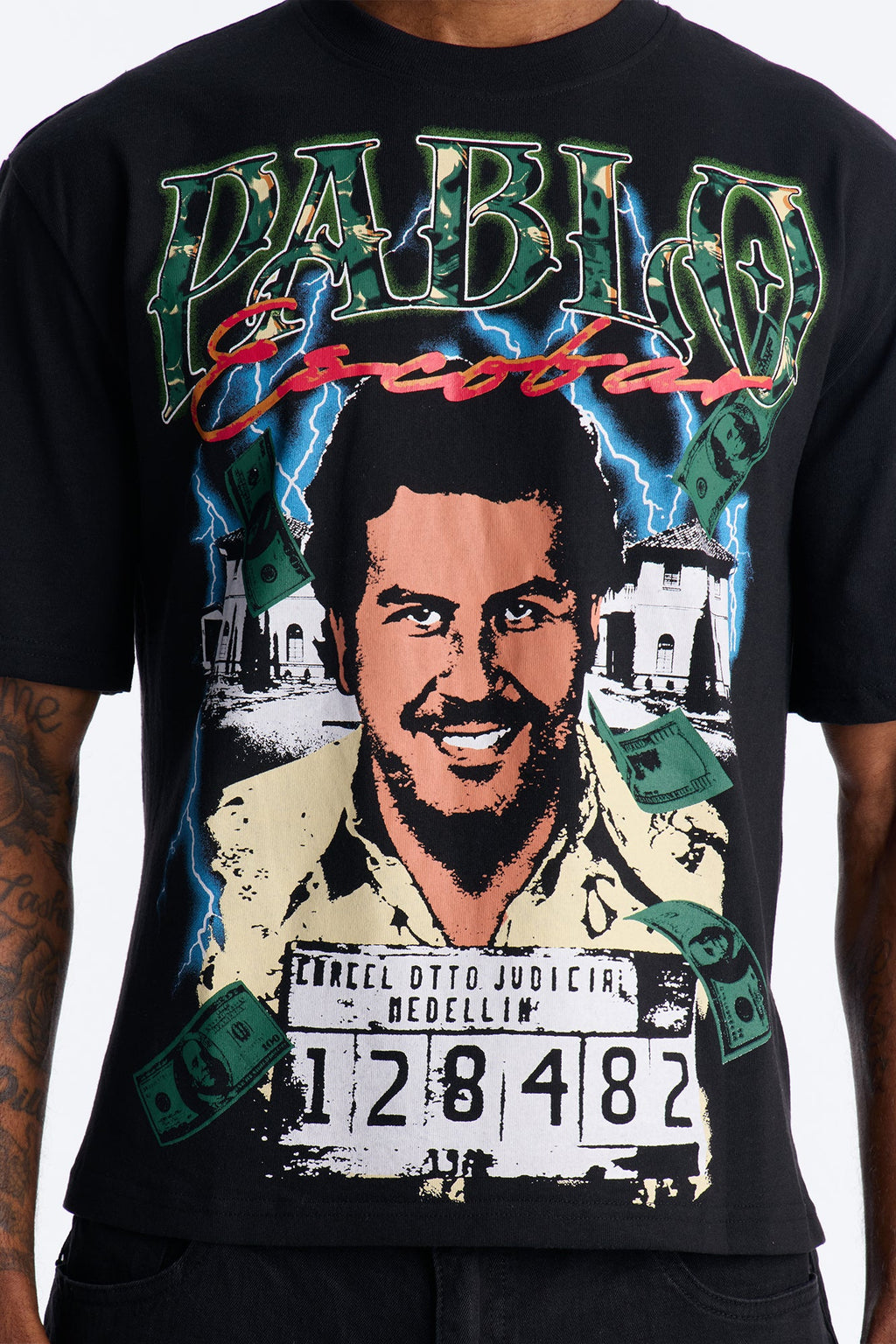 Don Pablo Escobar Short Sleeve Tee - Black