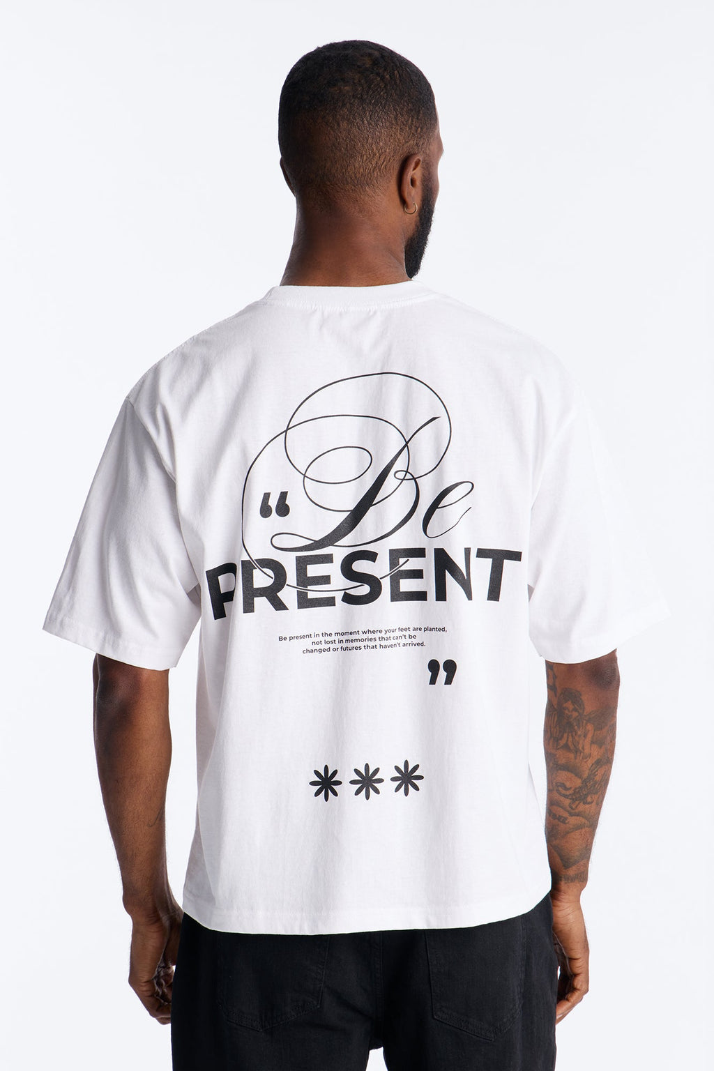 Be Present Boxy Short Sleeve Tee - White
