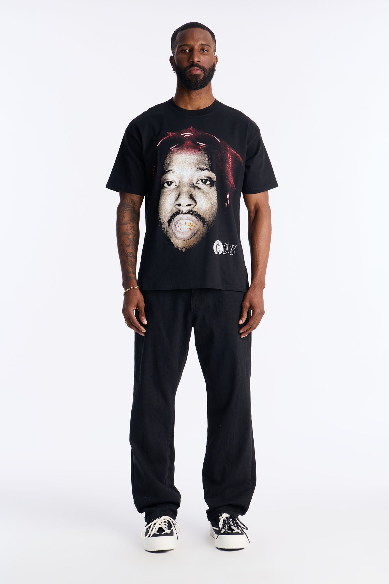 Ol Dirty Bastard Heavy Weight Oversized Short Sleeve Tee - Black