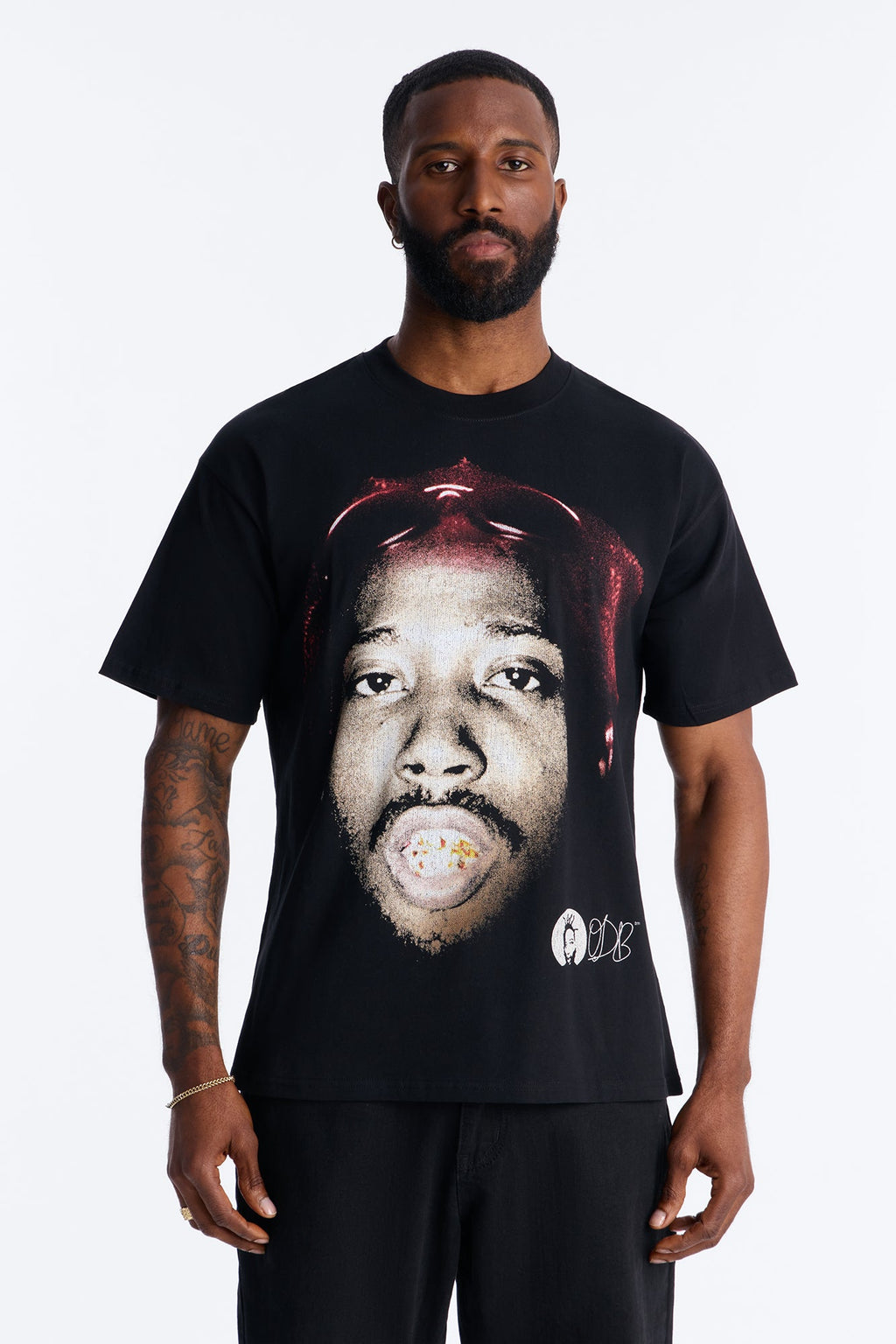 Ol Dirty Bastard Heavy Weight Oversized Short Sleeve Tee - Black