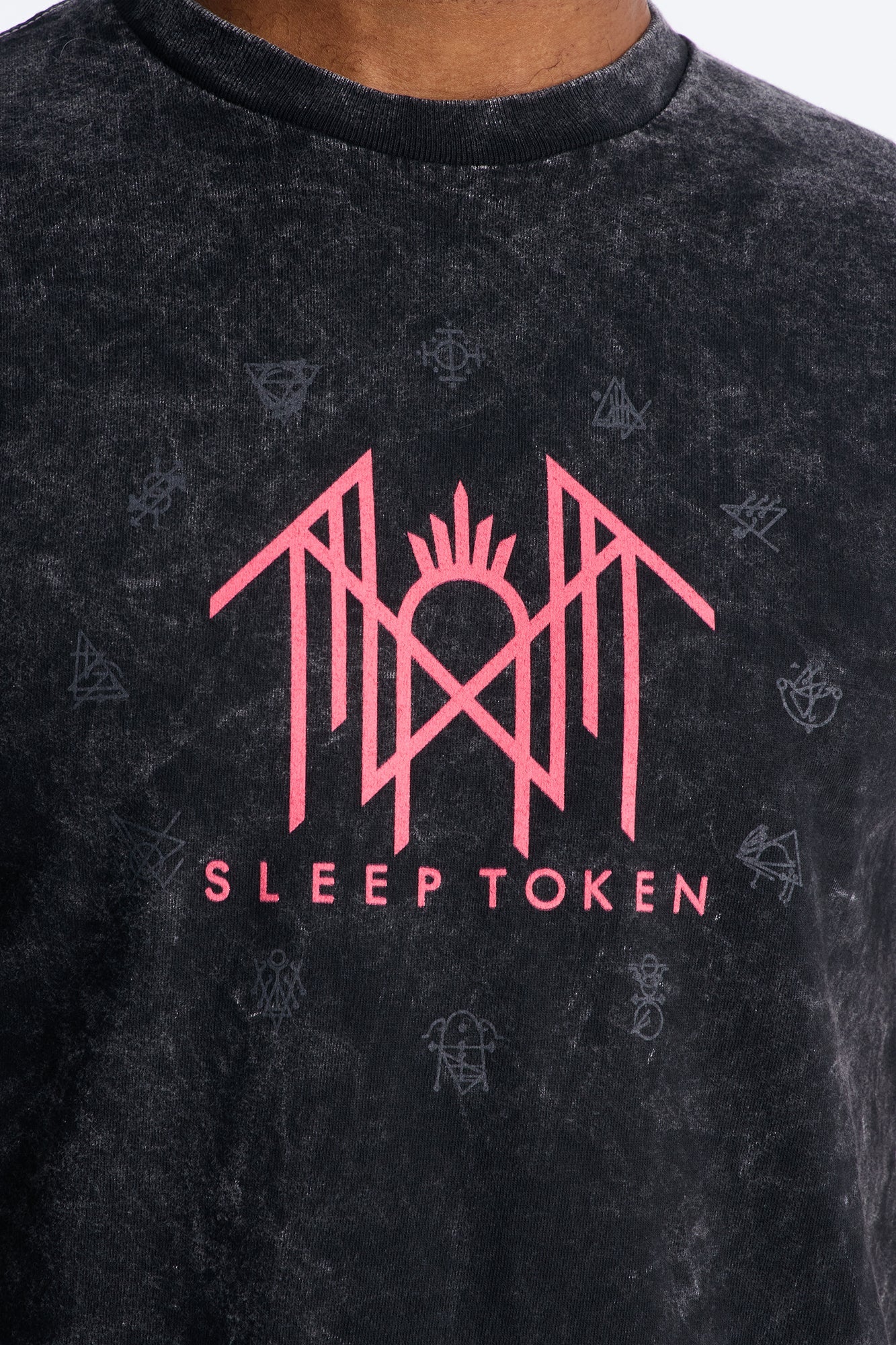 Sleep Token Flamingo Vintage Short Sleeve Tee - Black Wash