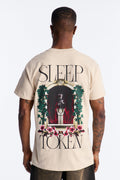 Sleep Token Rose Short Sleeve Tee - Cream