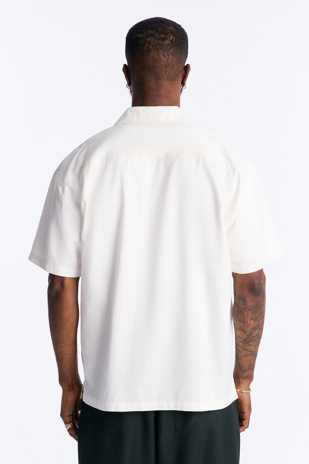Double Patch Mechanic Shirt - White