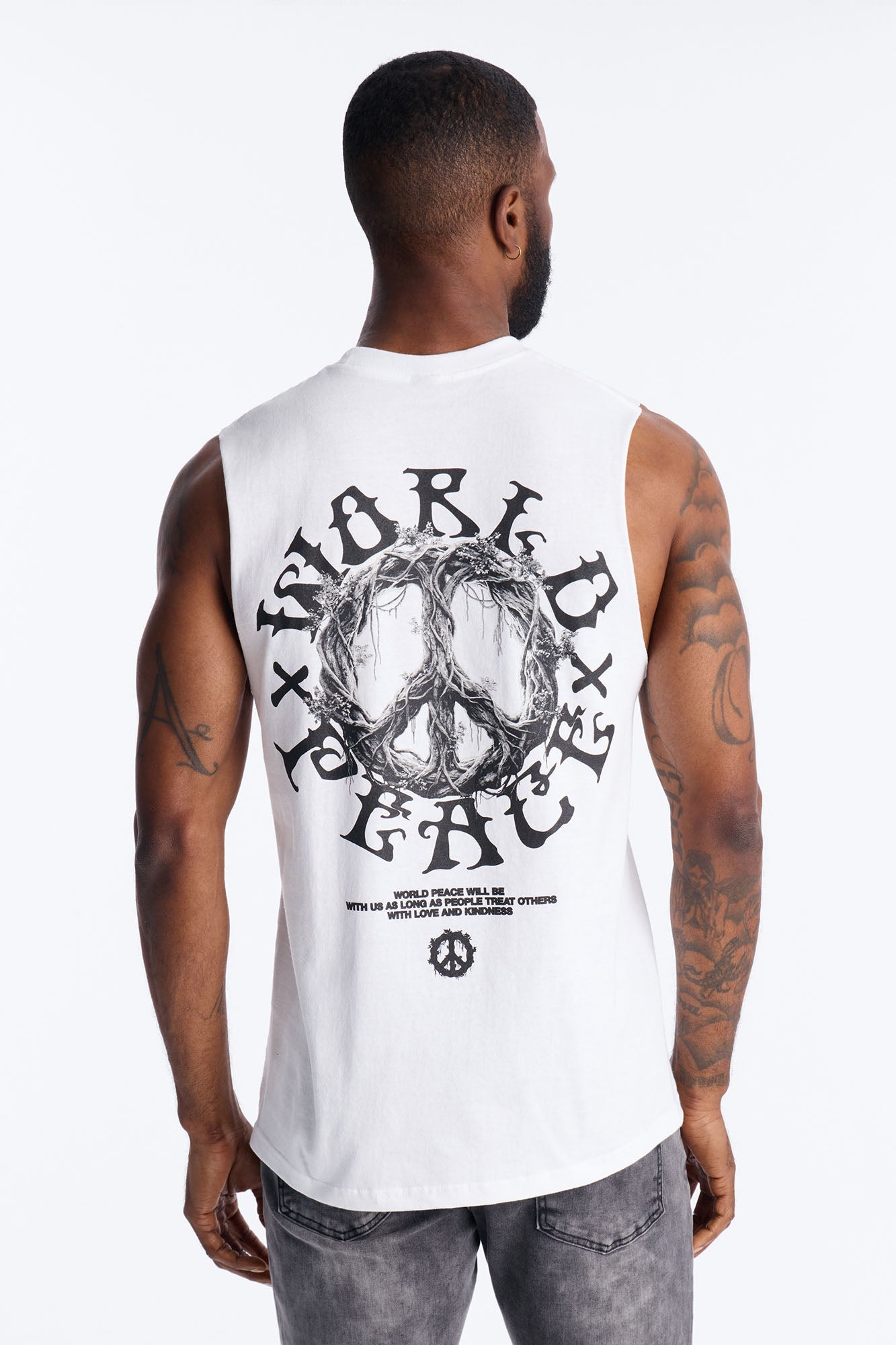 World Peace Muscle Tee - White