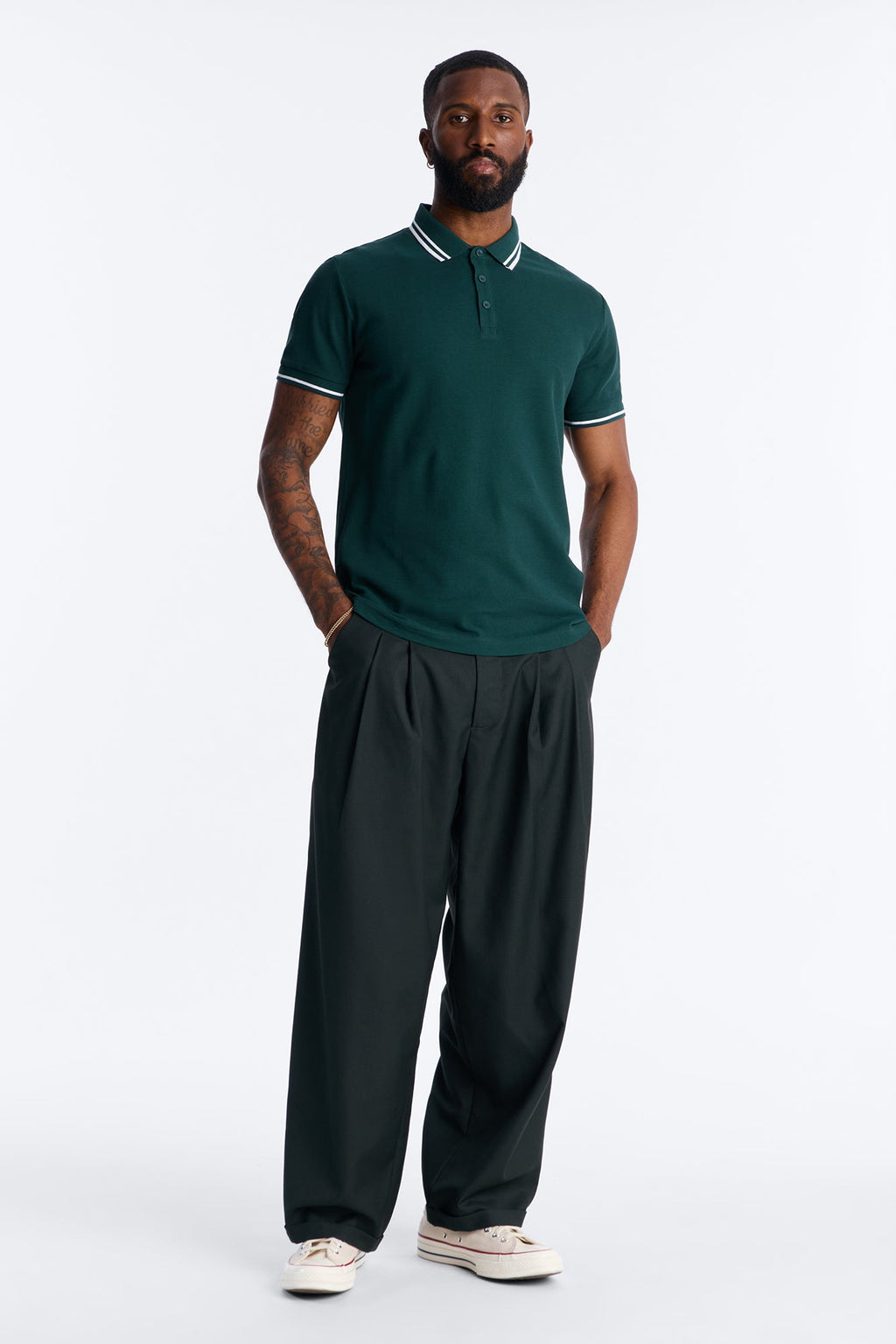 Wilson Short Sleeve Polo - Hunter Green