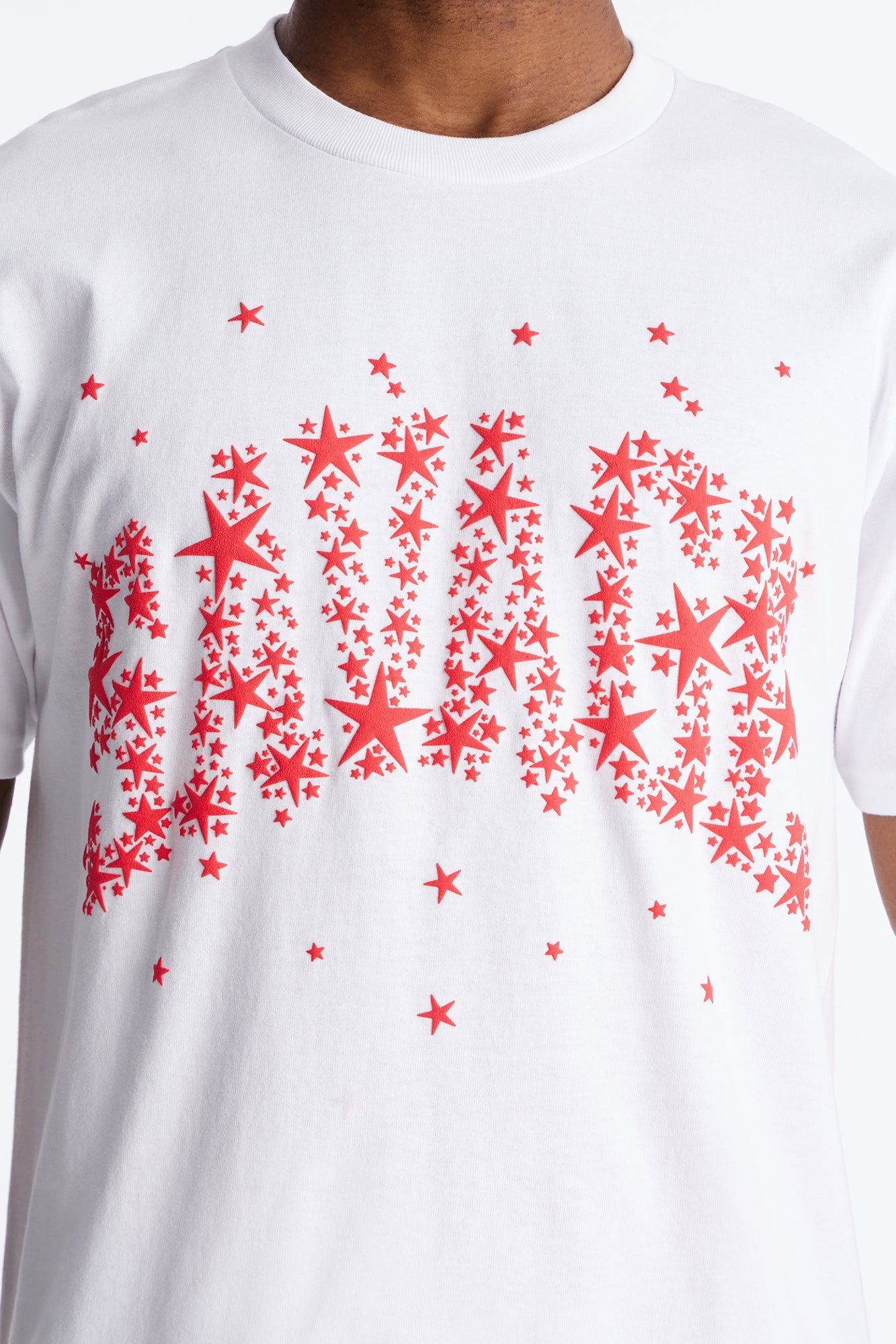 Savage Star Oversized Short Sleeve Tee - White