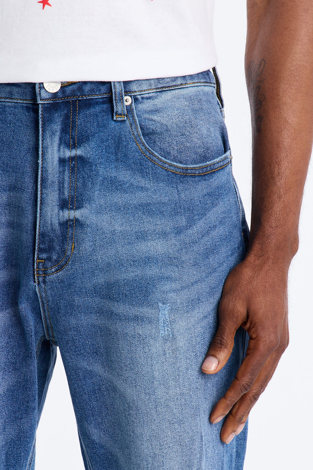 Got You Distressed Slim Jeans - Dark Wash