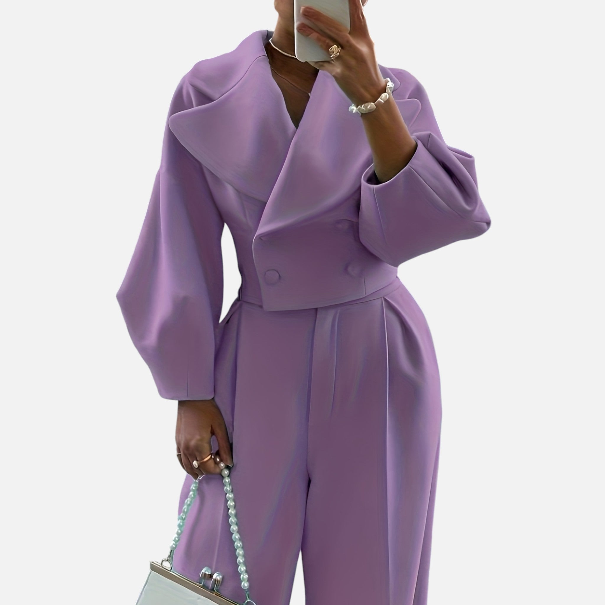 CIVI | Women’s Turn-Collar Set – Refined Winter Style