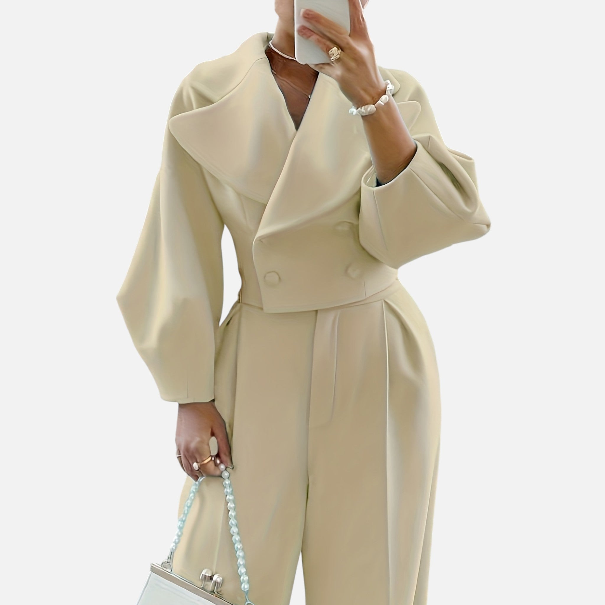 CIVI | Women’s Turn-Collar Set – Refined Winter Style