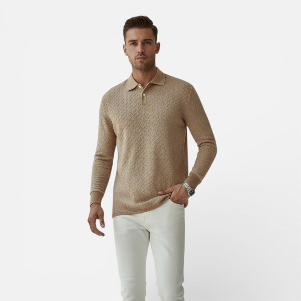 CIVI | Men’s Long Sleeve Polo – Refined Everyday Wear