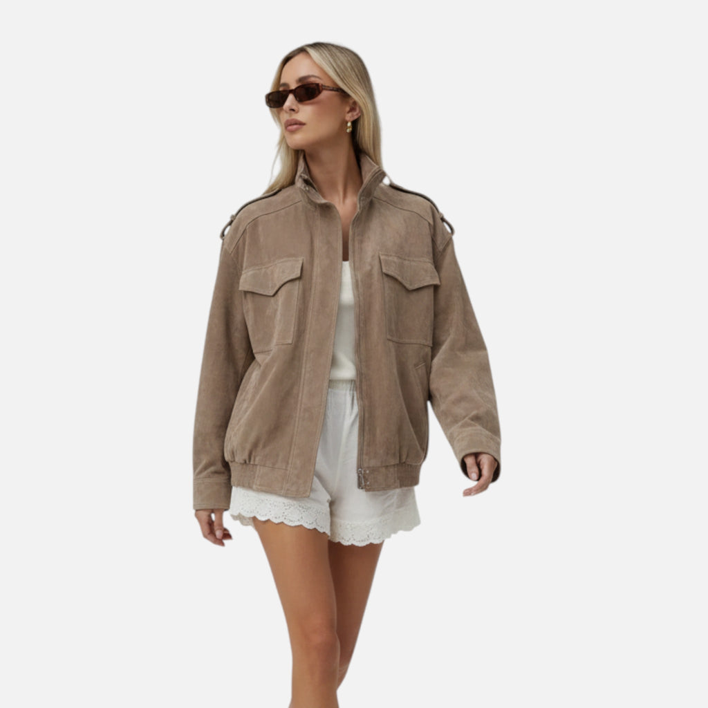 CIVI | Women’s Loose Suede Jacket – Refined Daily Style