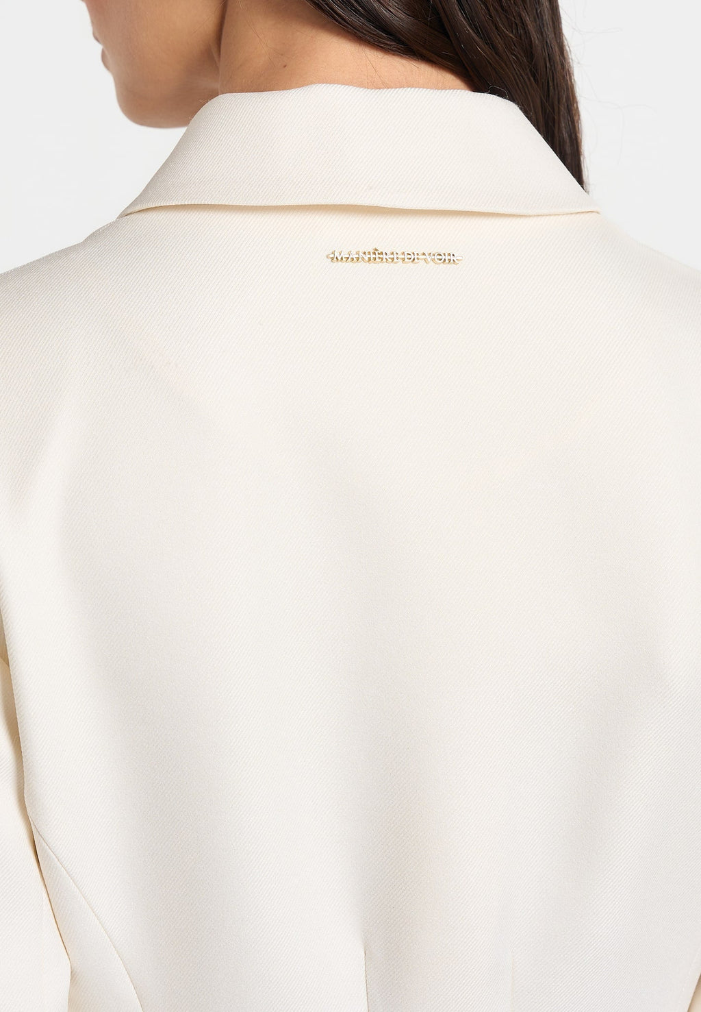 Amelie - Cinch Button Up Blazer Dress - Off White