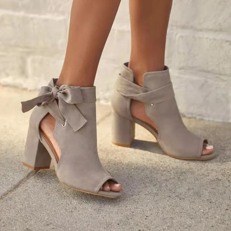 CIVI | Women’s Open-Toe Sandals with Ankle Bow
