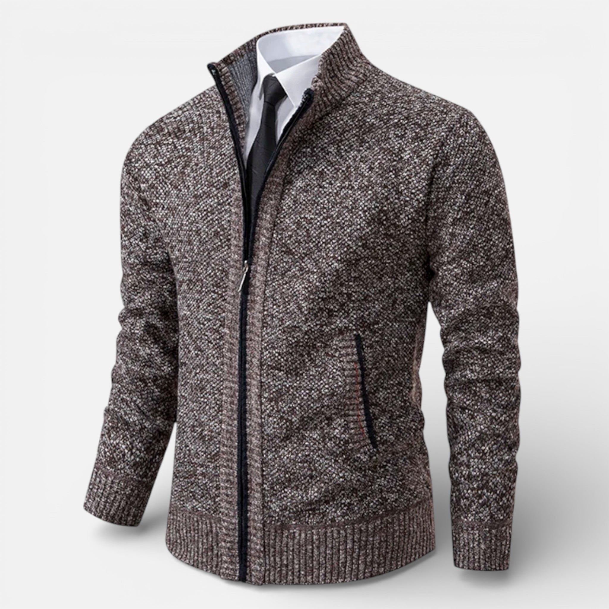 CIVI | Men’s Zipper Cardigan – Heritage Autumn Warmth