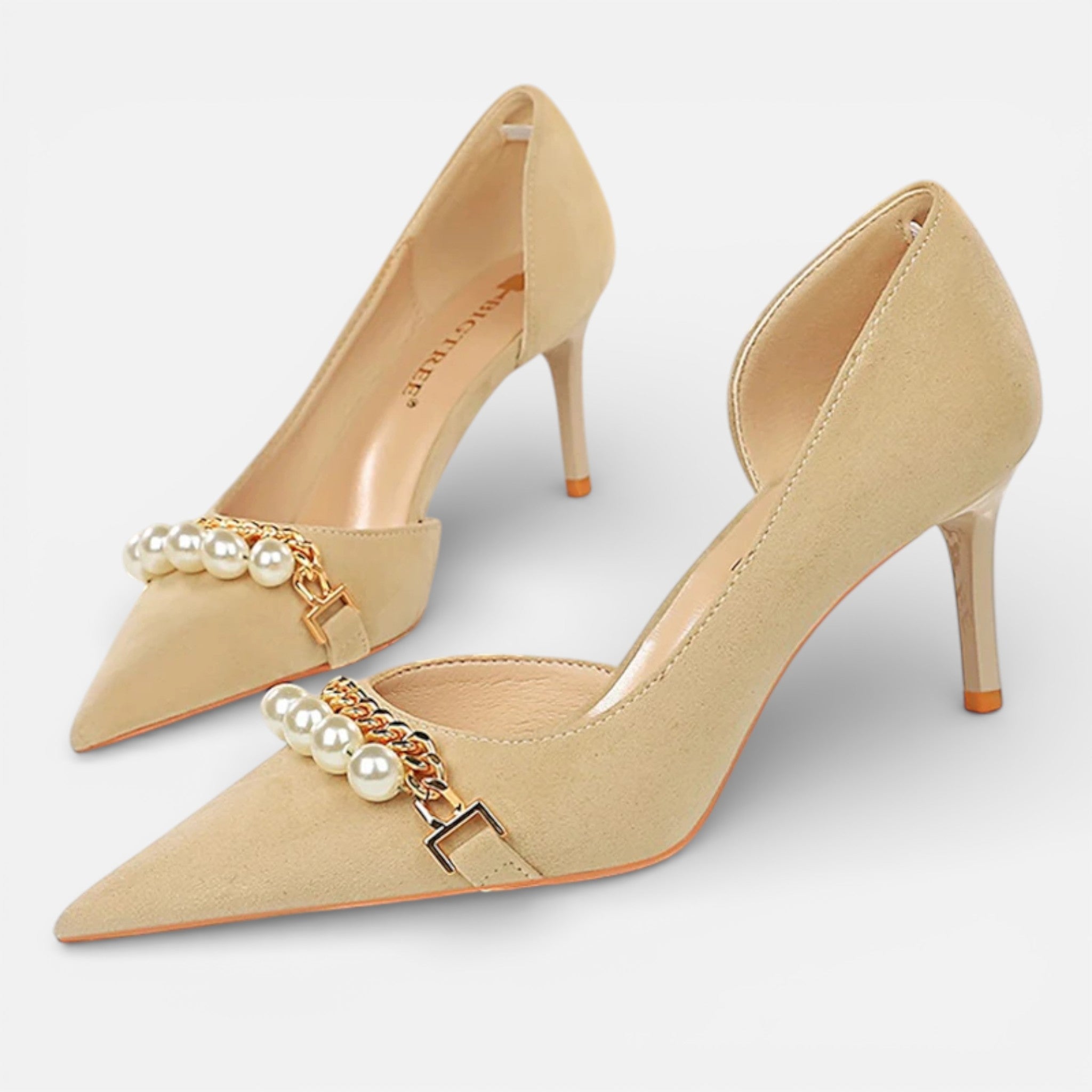 CIVI | Women’s Checked Grain Heels – Refined Banquet Style