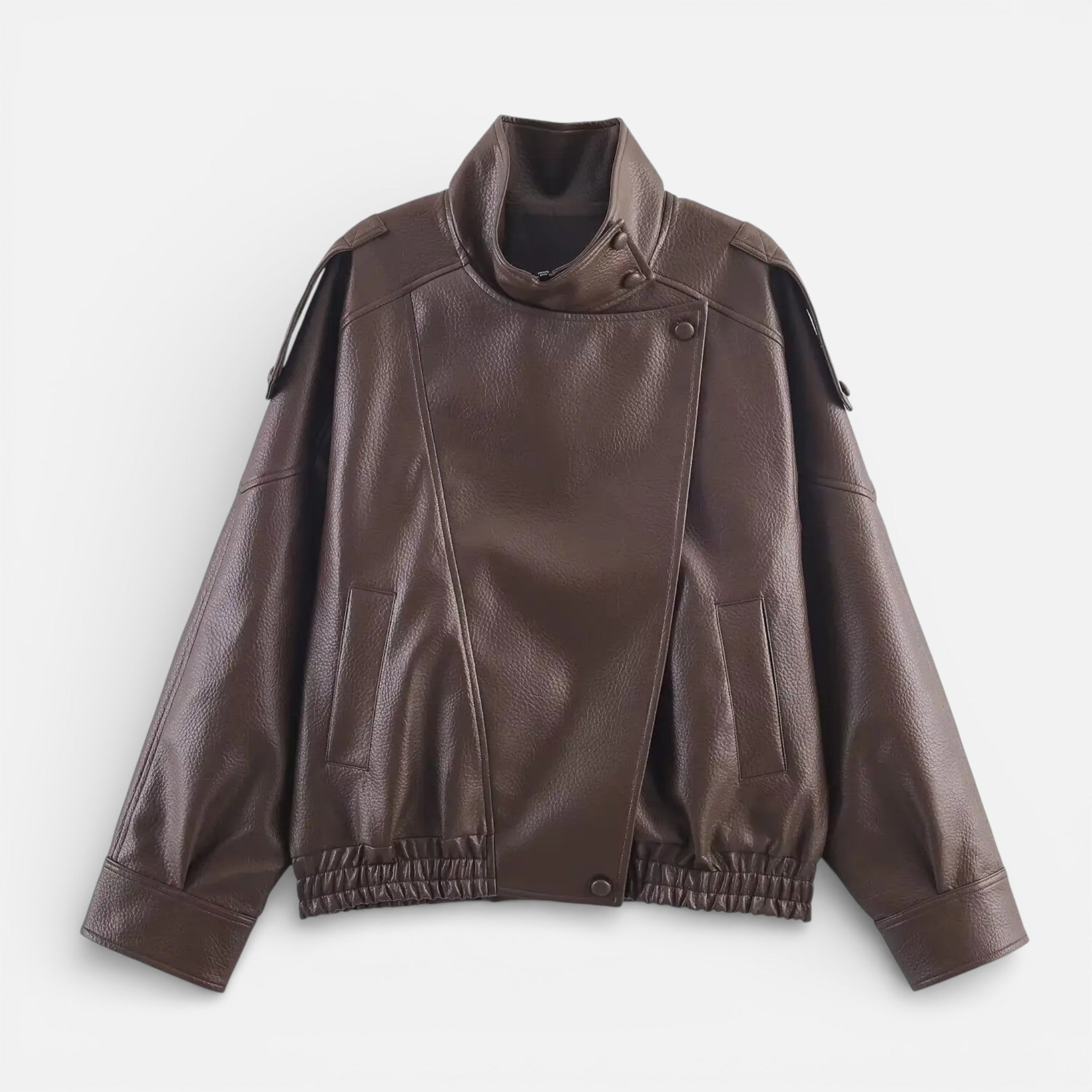 CIVI | Women’s Long Sleeve Leather Jacket – Timeless Refinement