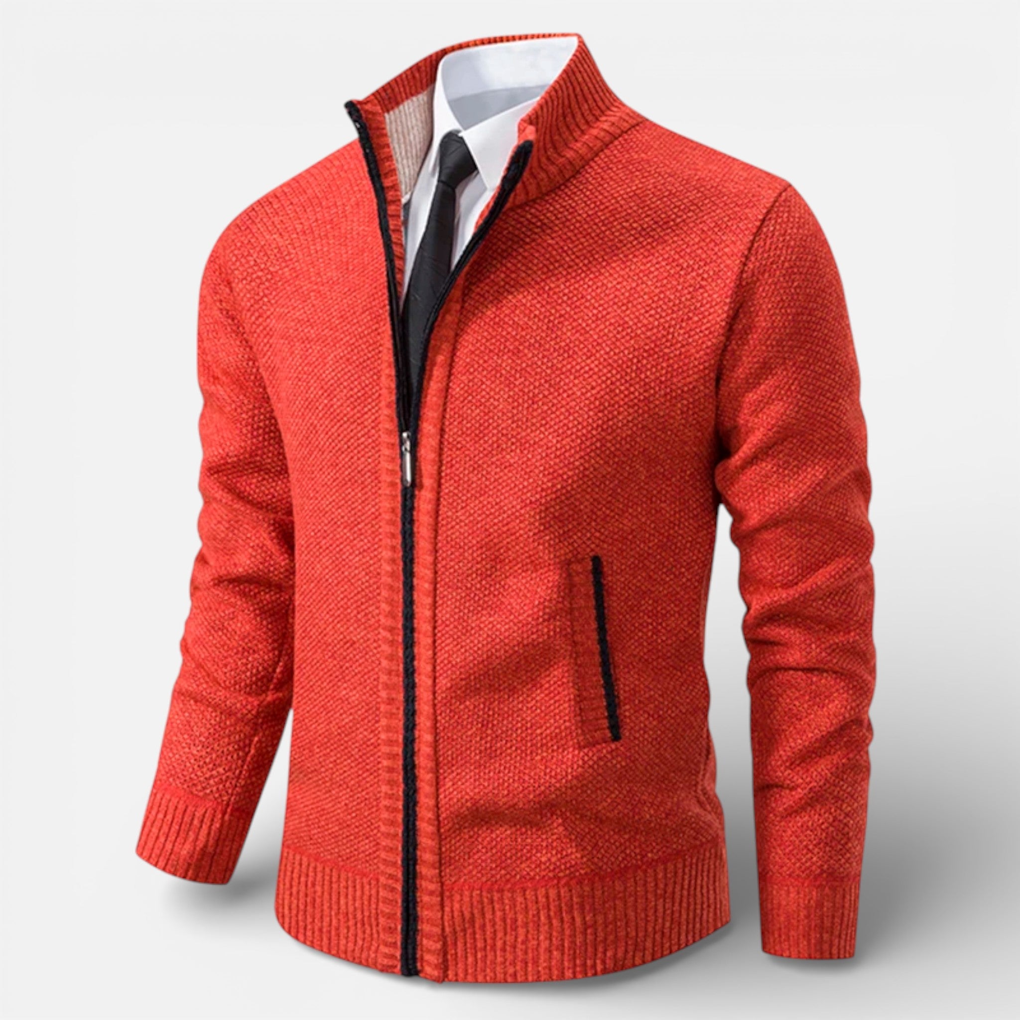 CIVI | Men’s Zipper Cardigan – Heritage Autumn Warmth