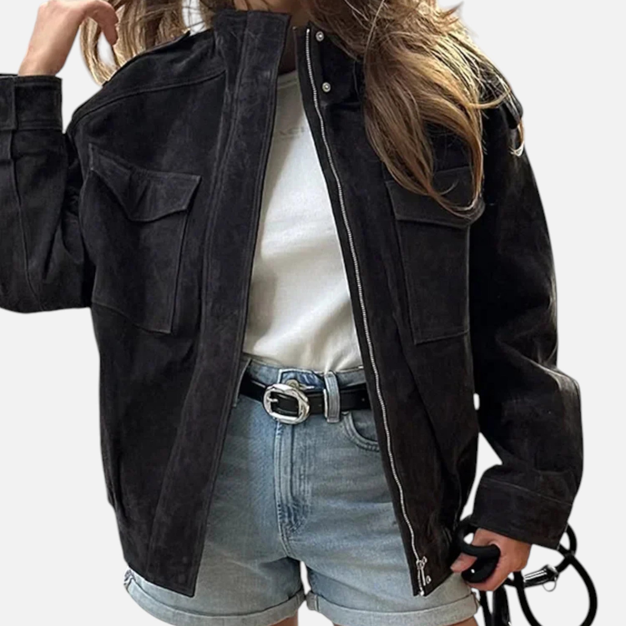 CIVI | Women’s Loose Suede Jacket – Refined Daily Style