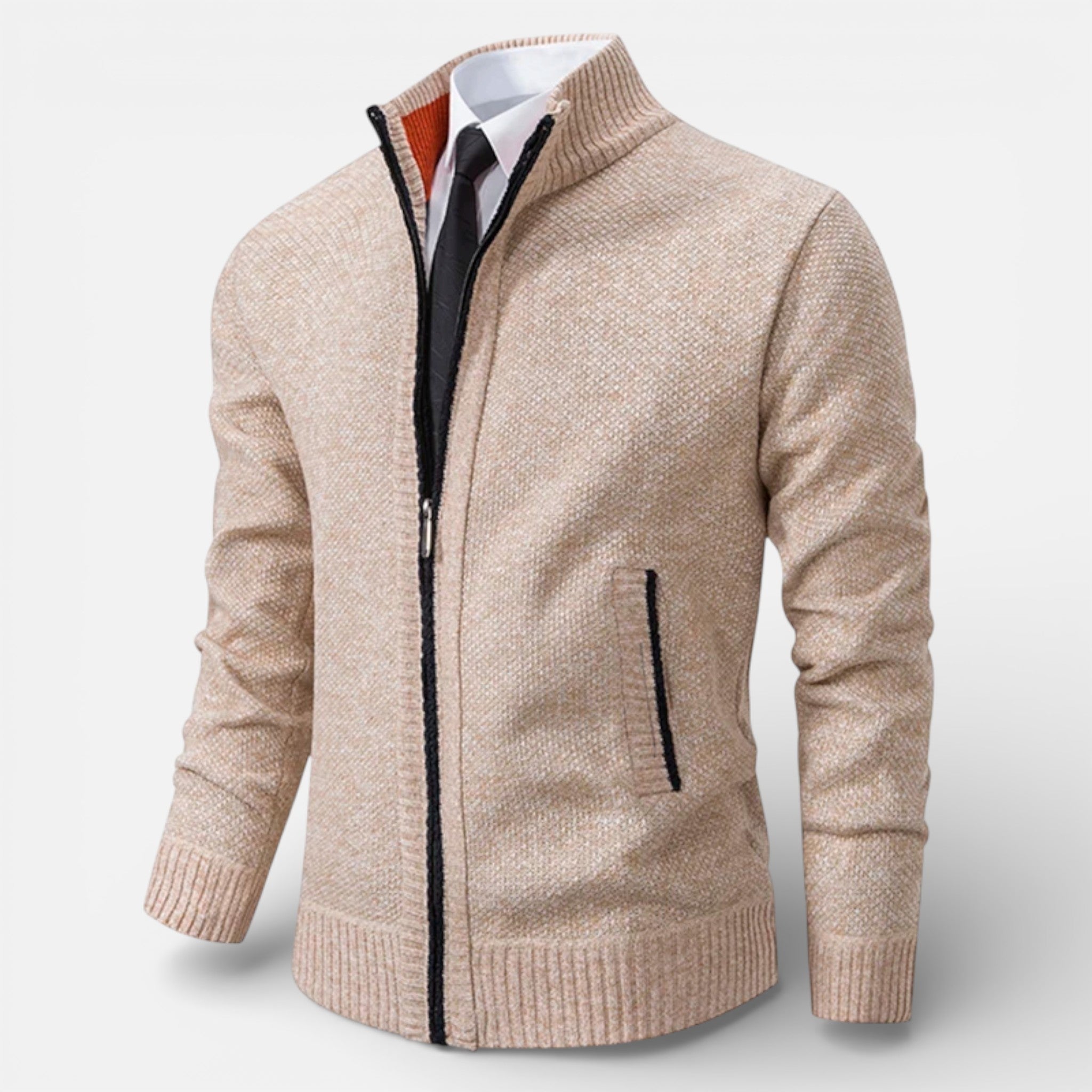 CIVI | Men’s Zipper Cardigan – Heritage Autumn Warmth