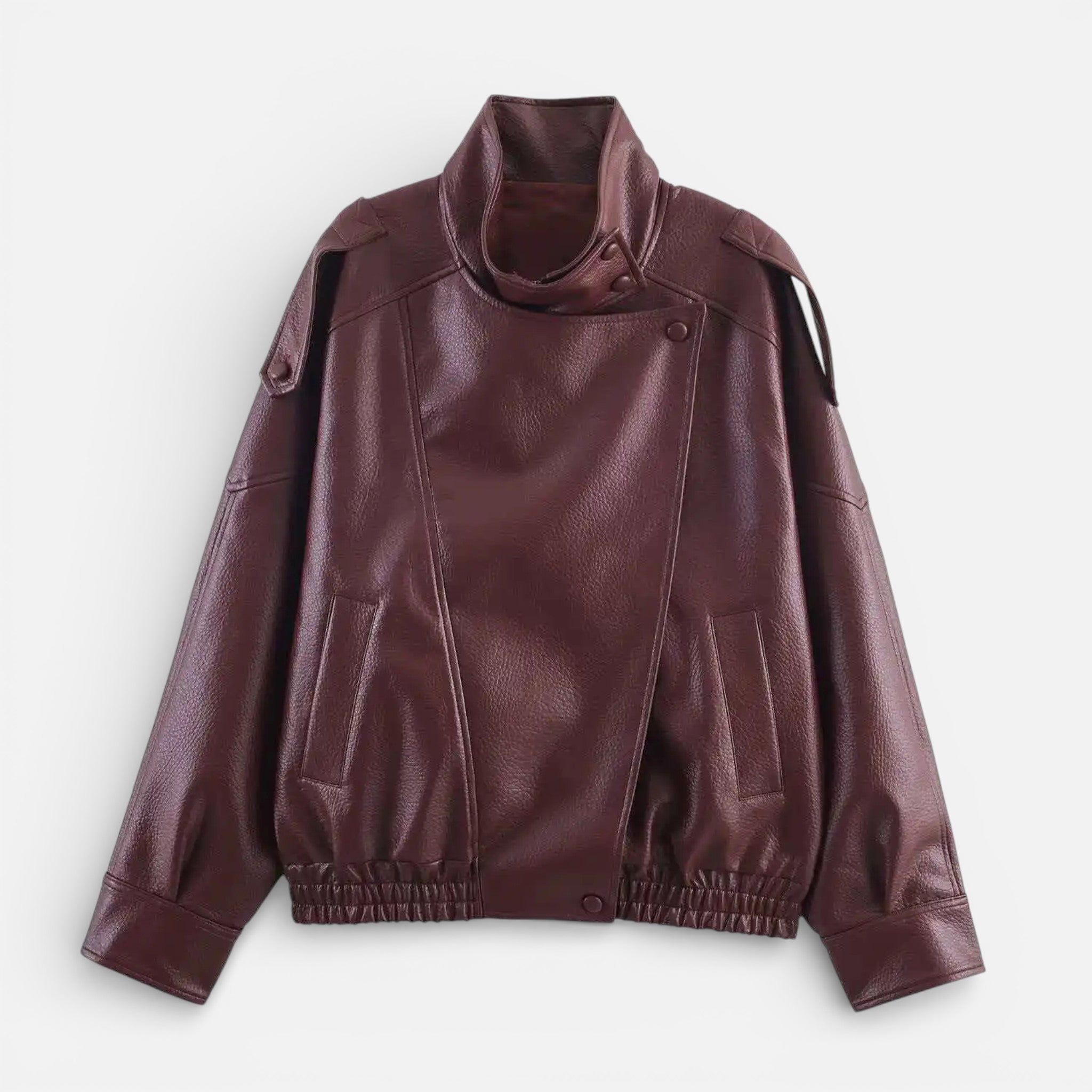 CIVI | Women’s Long Sleeve Leather Jacket – Timeless Refinement