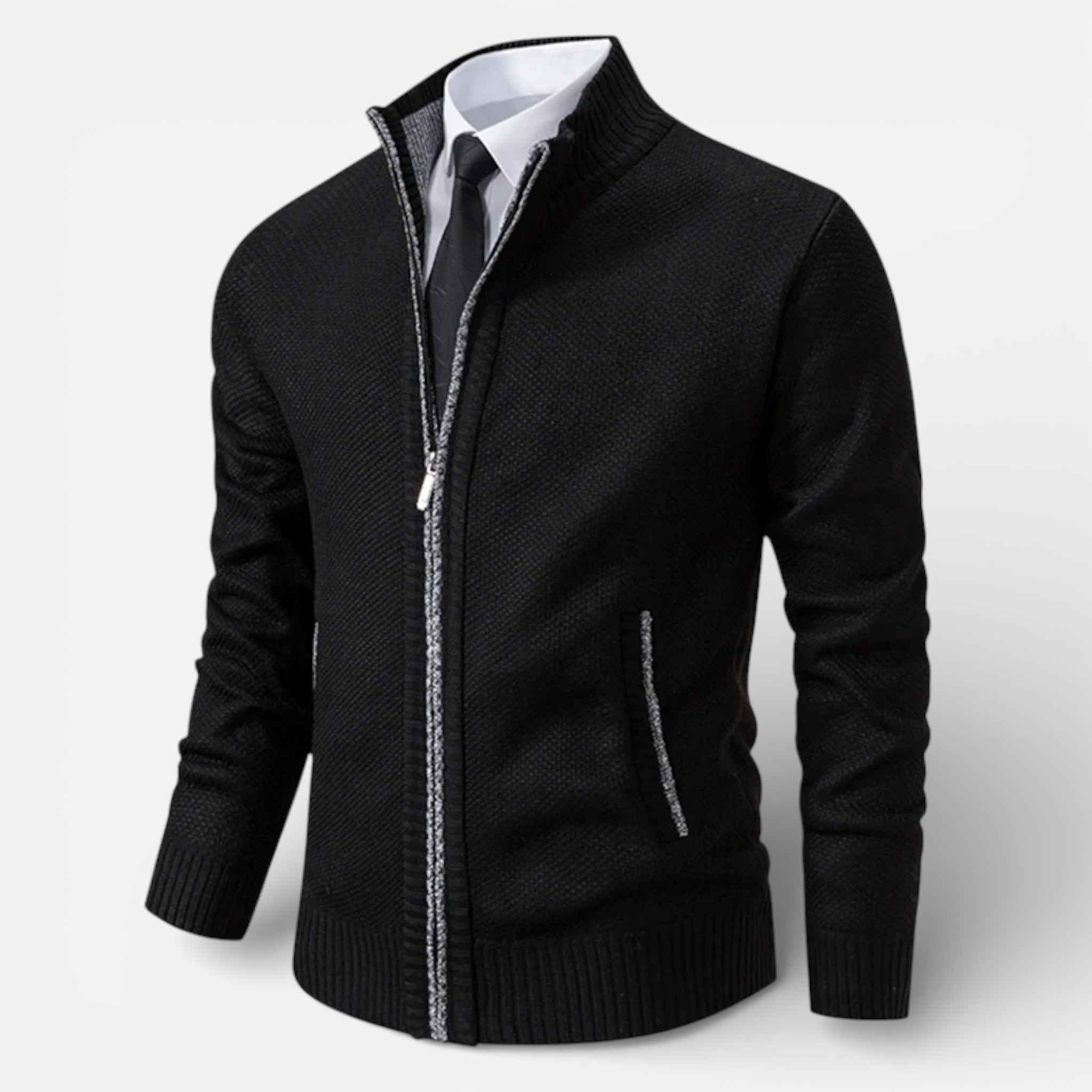 CIVI | Men’s Zipper Cardigan – Heritage Autumn Warmth