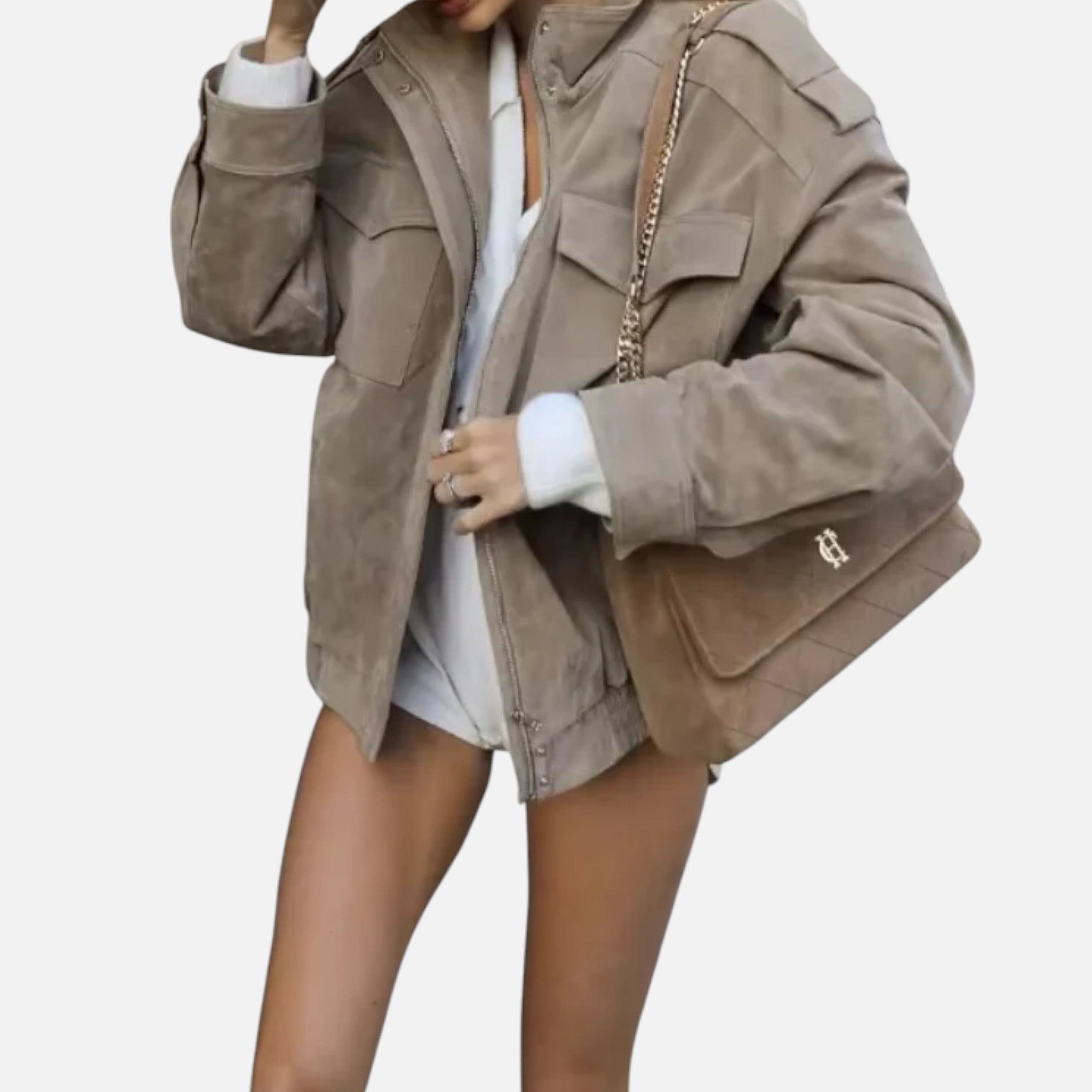 CIVI | Women’s Loose Suede Jacket – Refined Daily Style