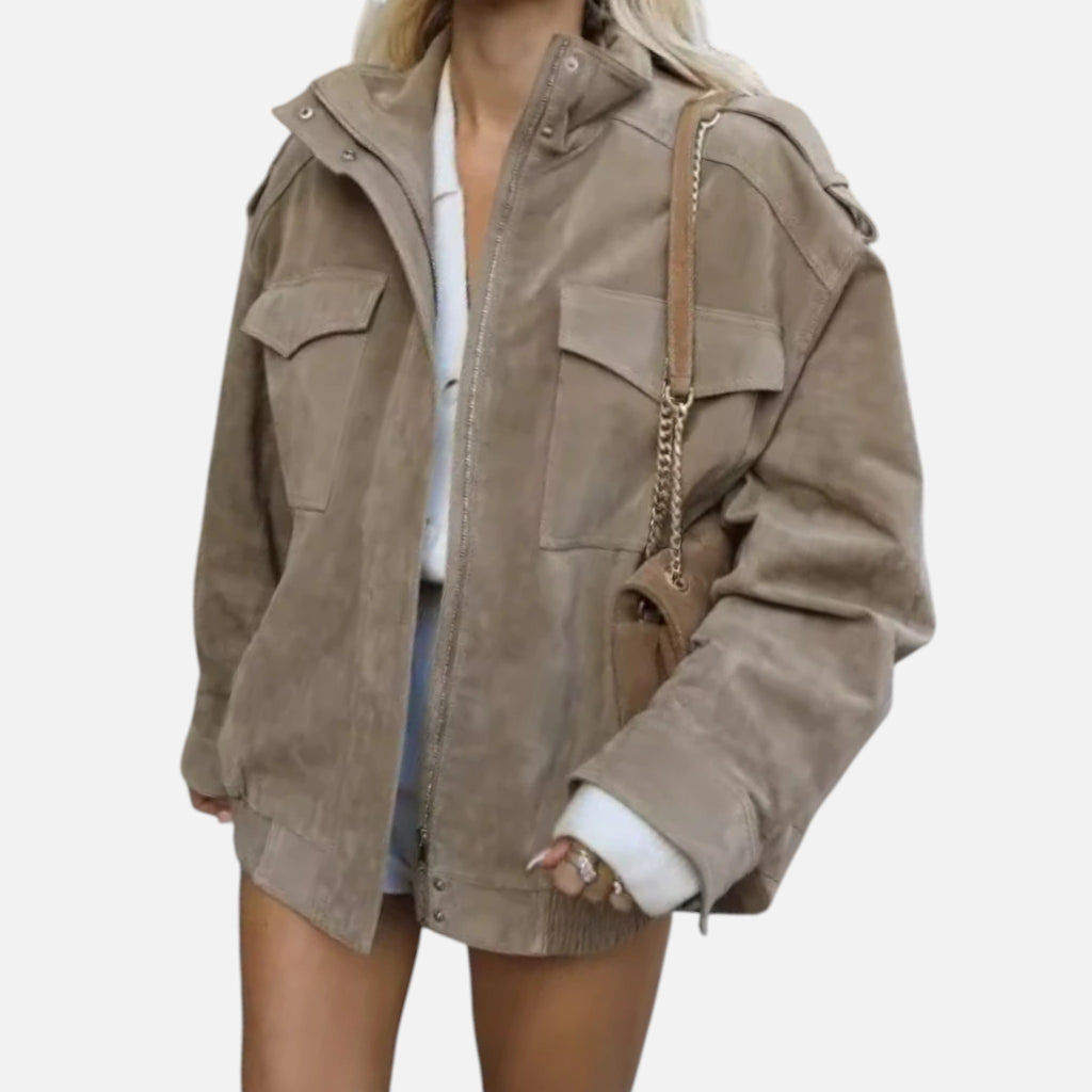 CIVI | Women’s Loose Suede Jacket – Refined Daily Style