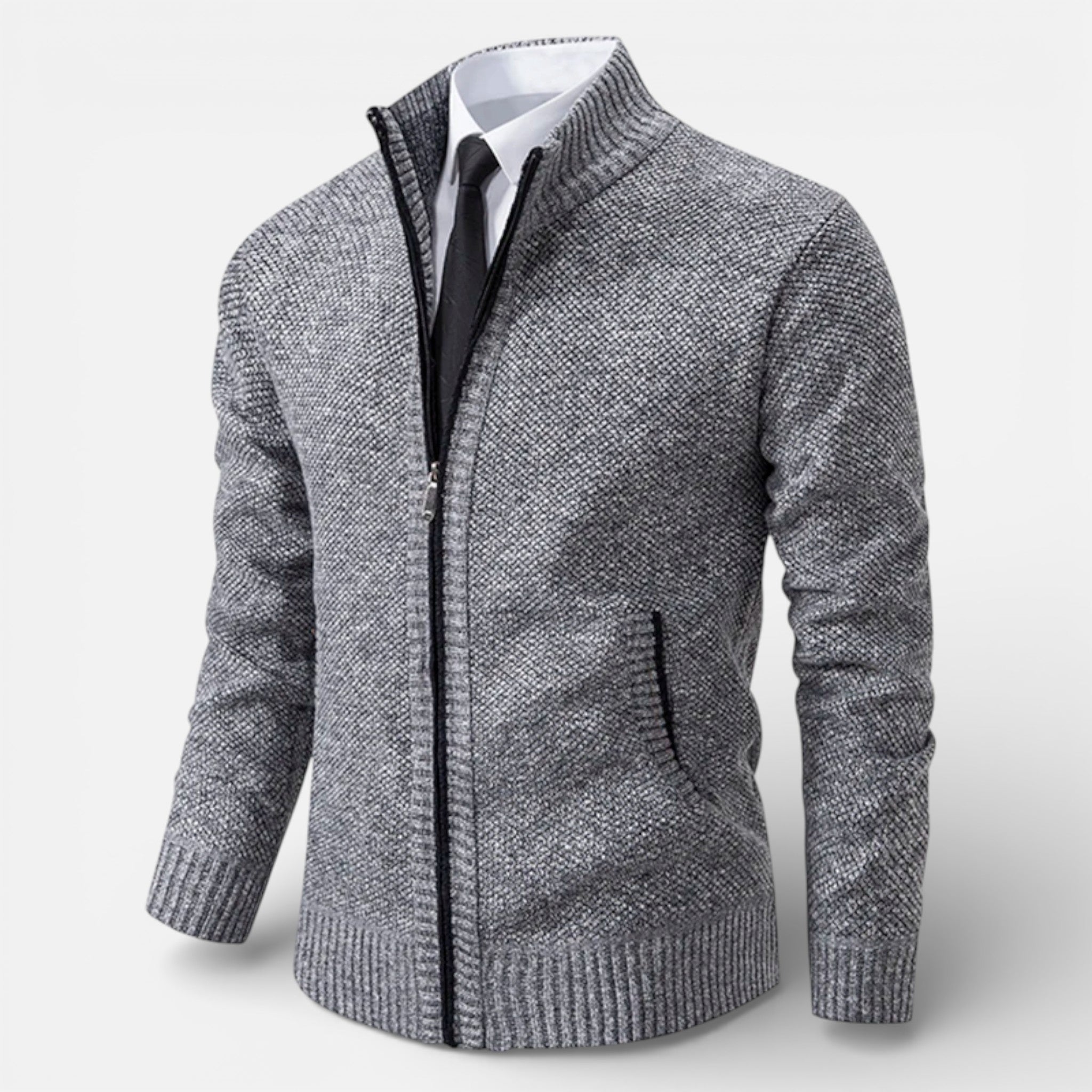 CIVI | Men’s Zipper Cardigan – Heritage Autumn Warmth