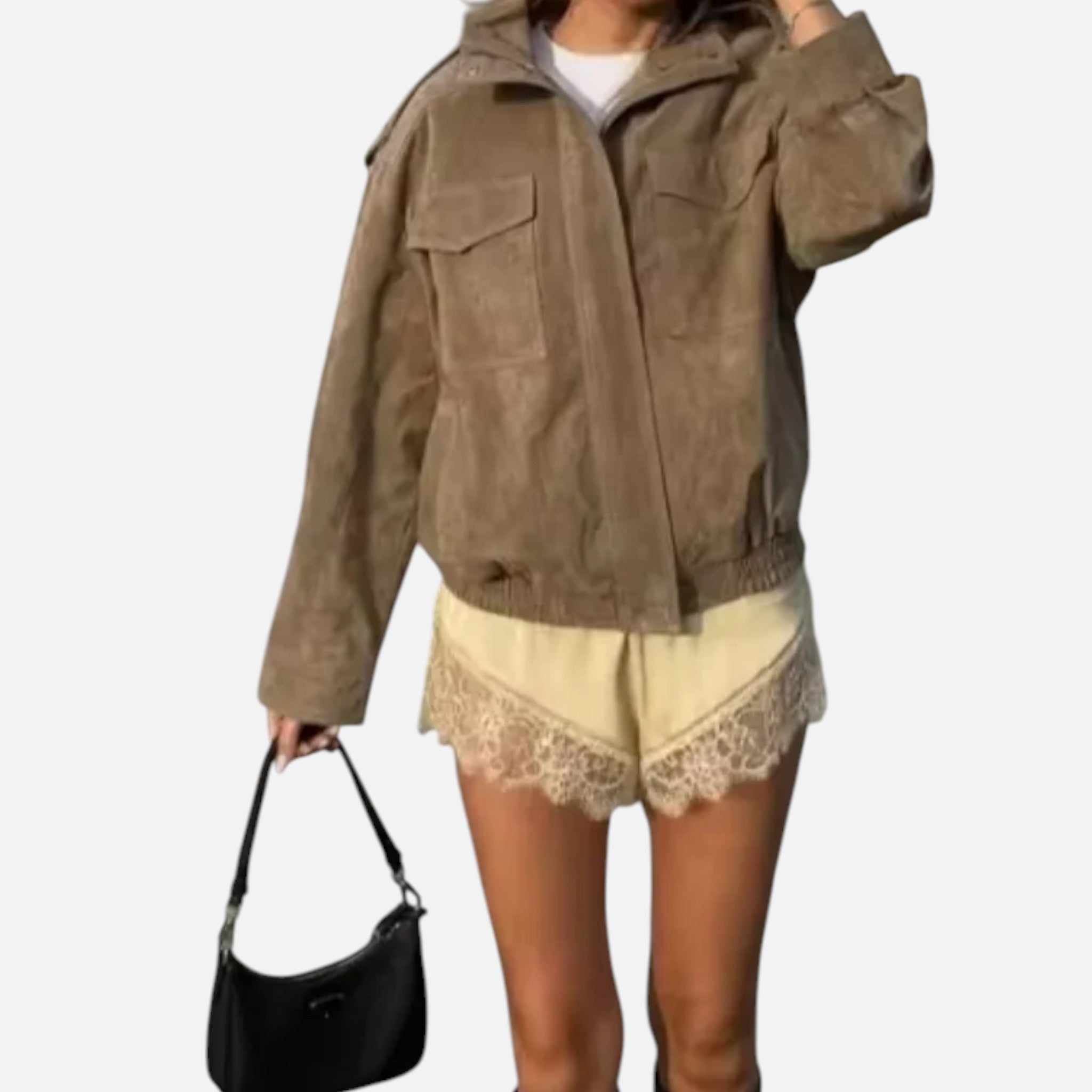 CIVI | Women’s Loose Suede Jacket – Refined Daily Style