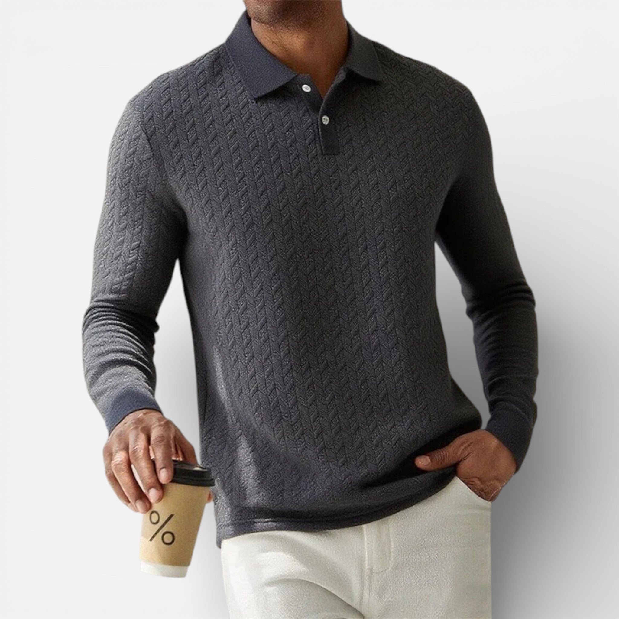 CIVI | Men’s Long Sleeve Polo – Refined Everyday Wear