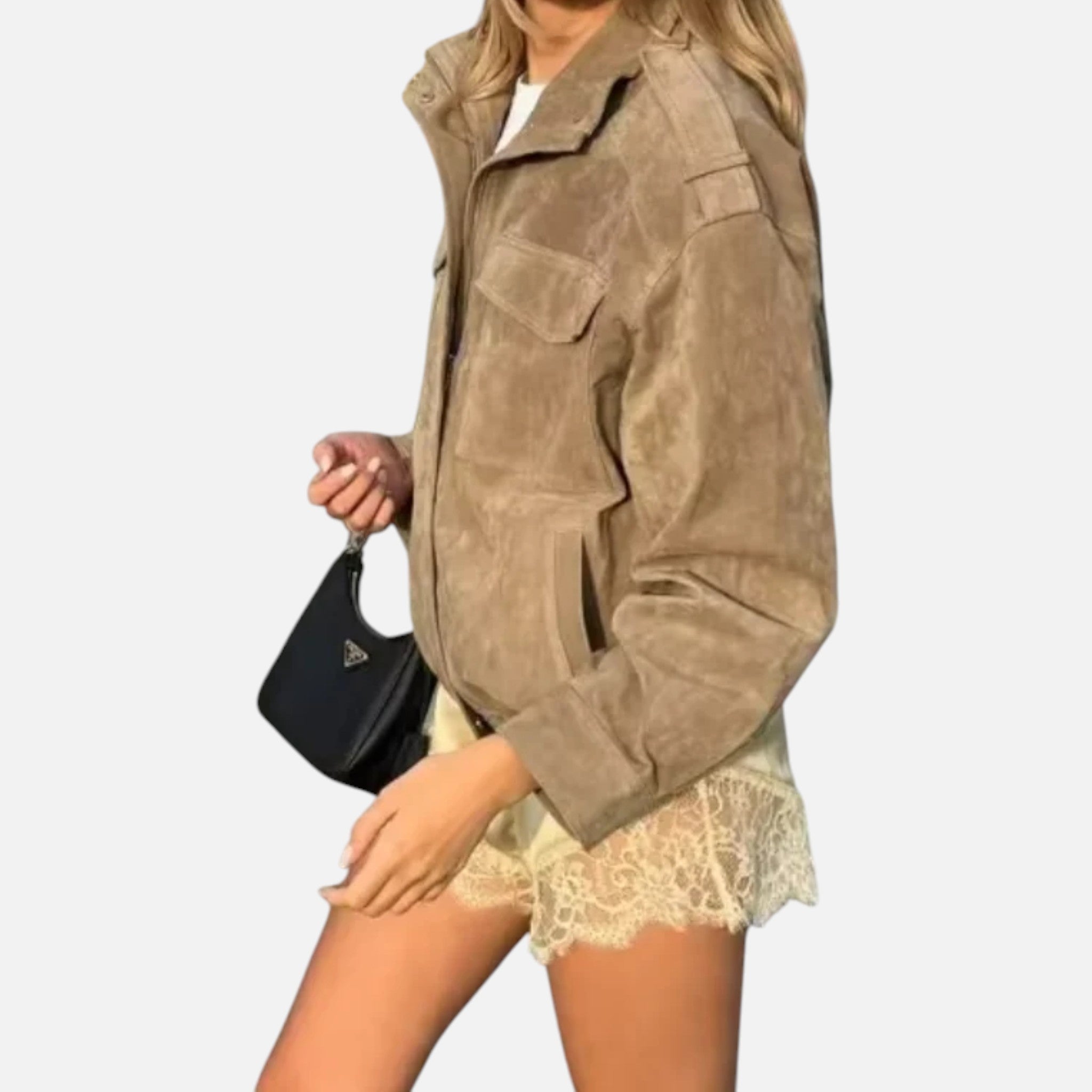 CIVI | Women’s Loose Suede Jacket – Refined Daily Style